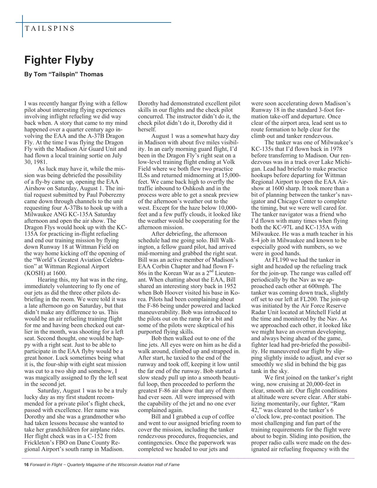 Forward in Flight - Spring 2018 -  Page18