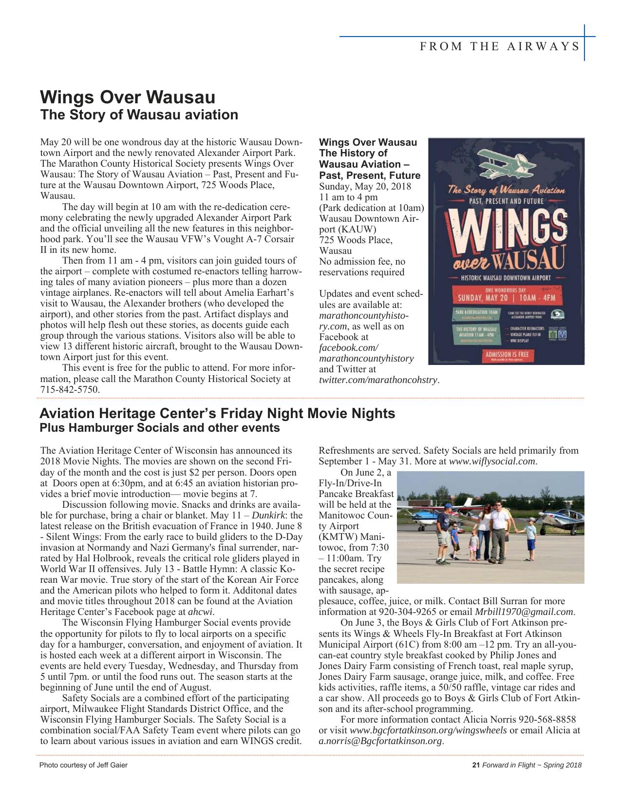 Forward in Flight - Spring 2018 -  Page23