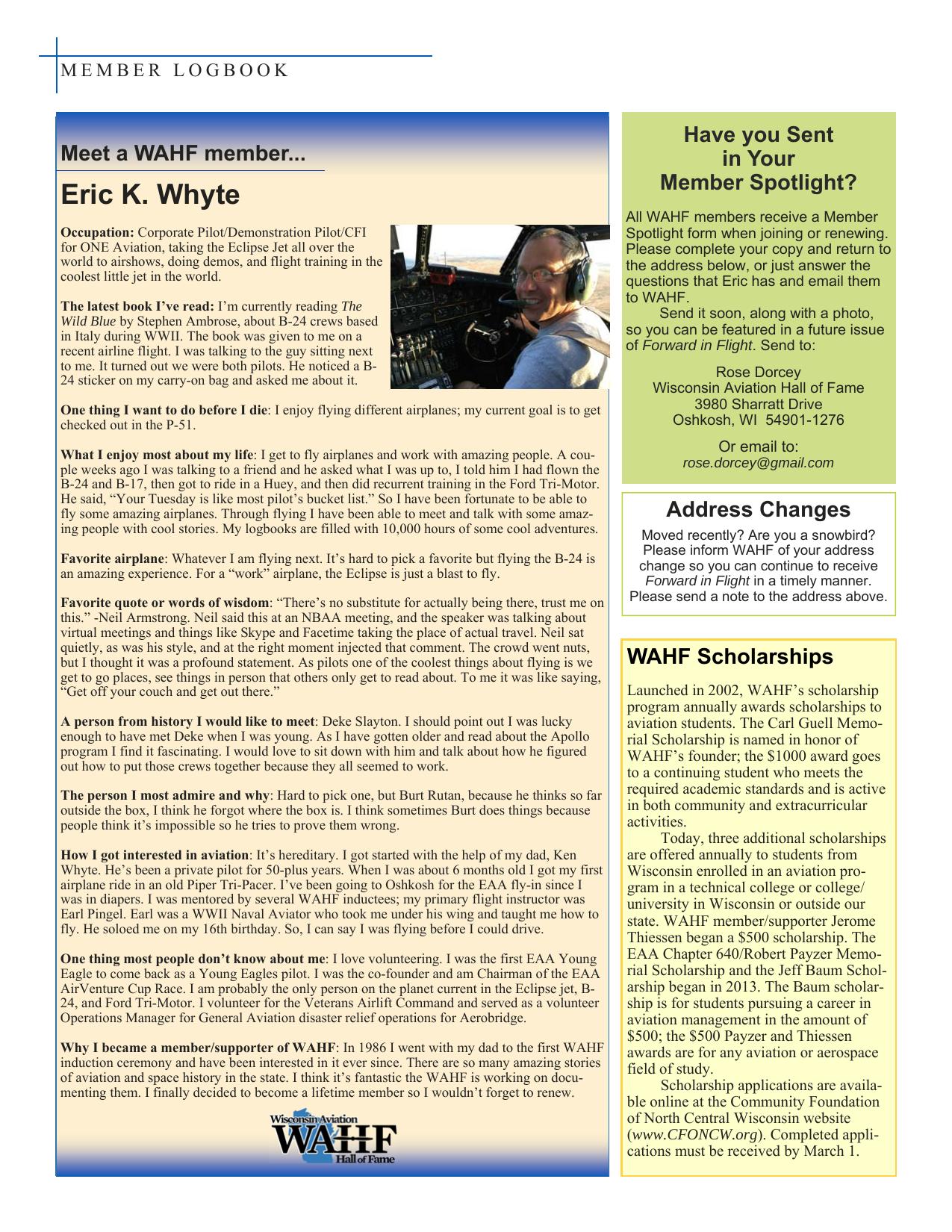 Forward in Flight - Spring 2018 -  Page26
