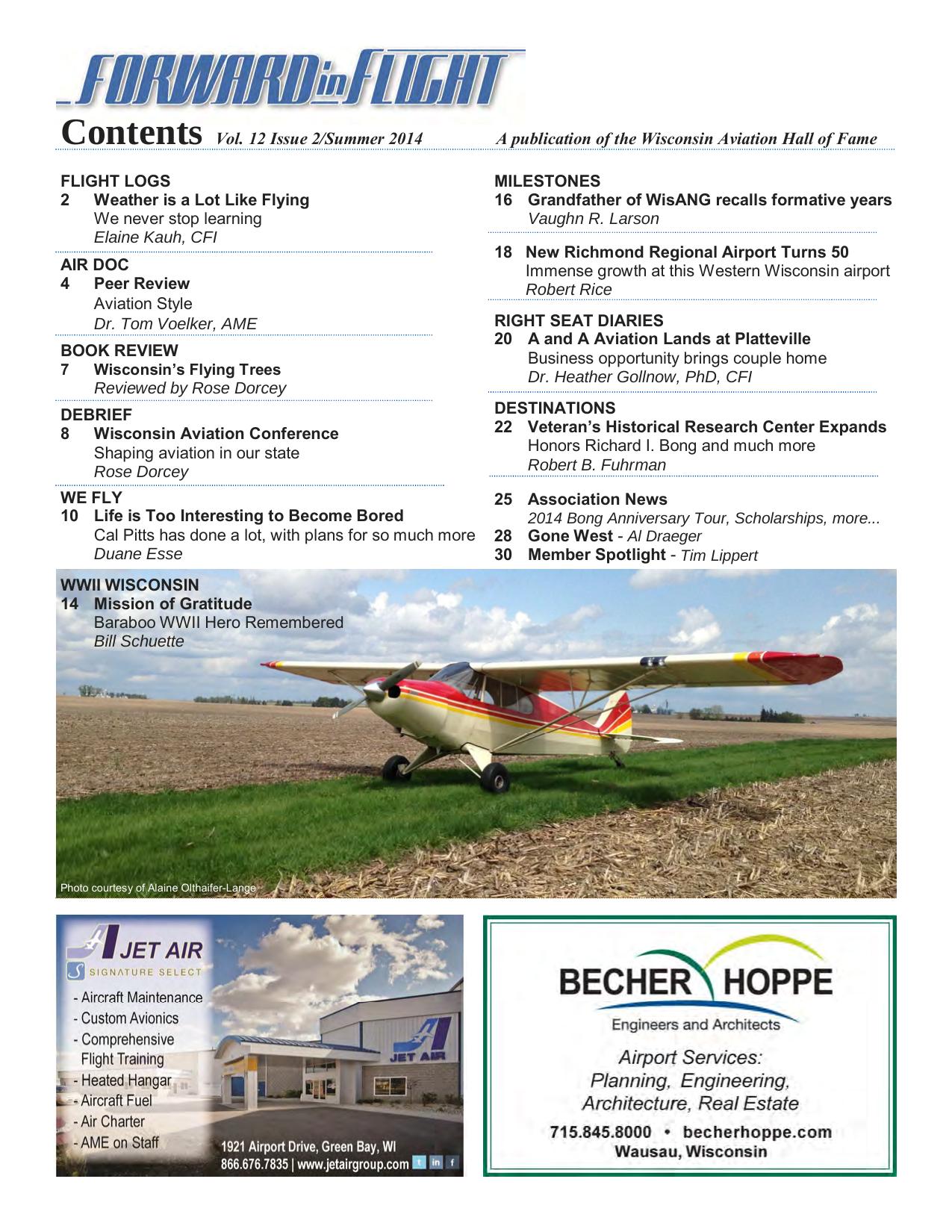 Forward in Flight - Summer 2014 -  Page2