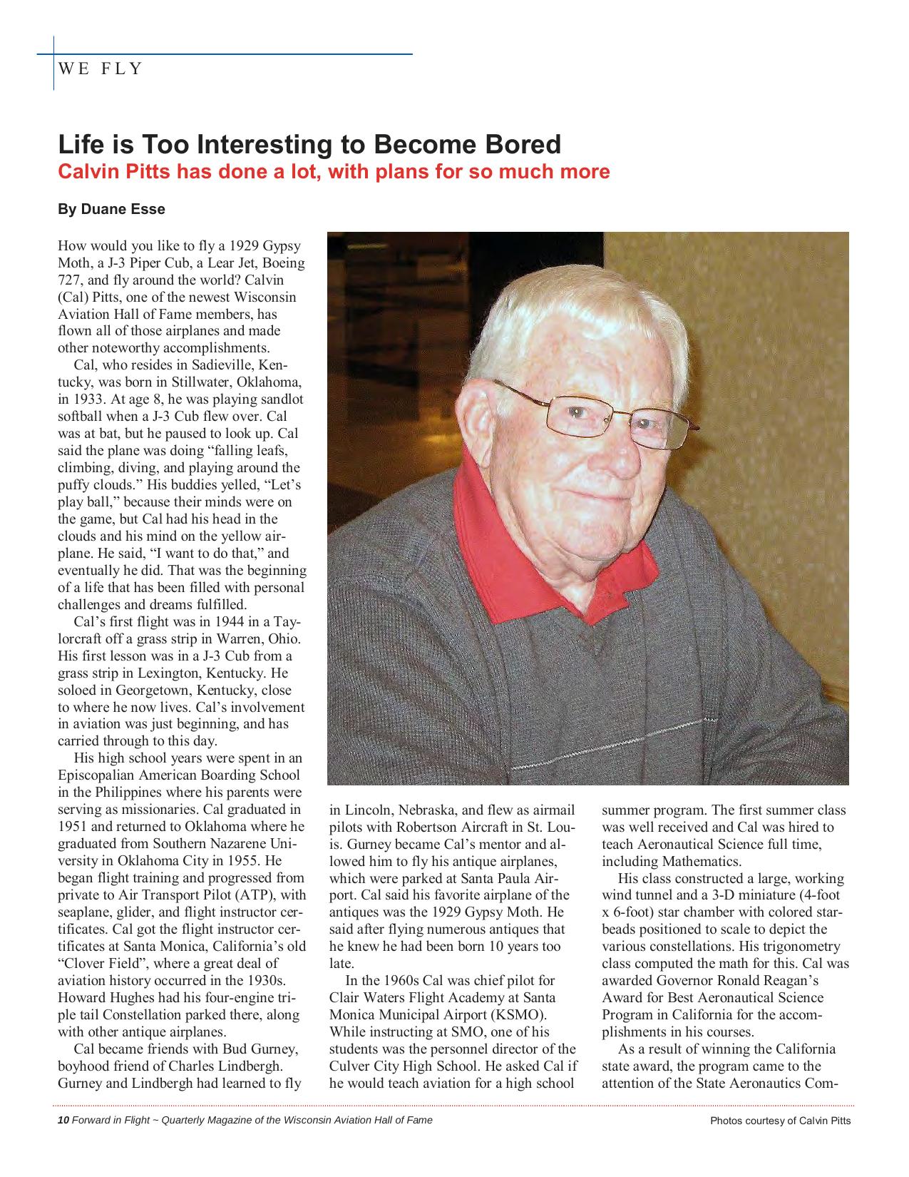 Forward in Flight - Summer 2014 -  Page12