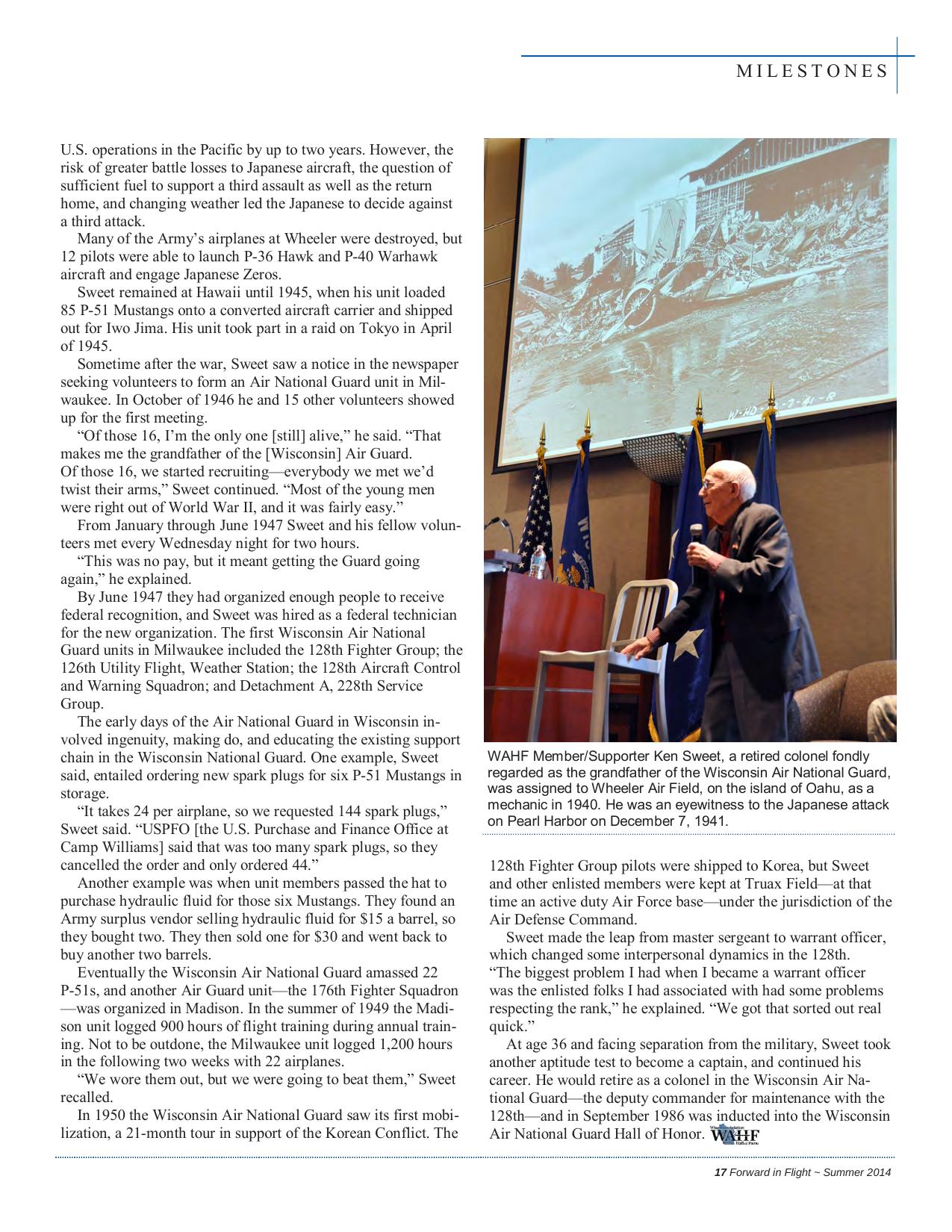 Forward in Flight - Summer 2014 -  Page19