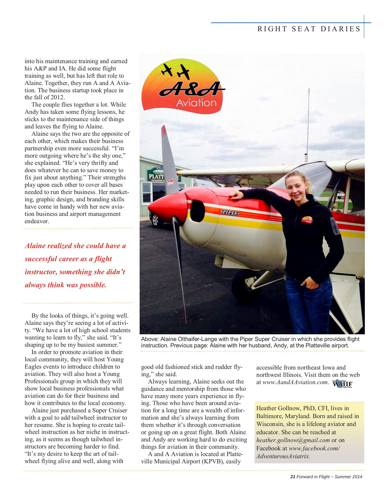 Forward in Flight - Summer 2014 -  Page23