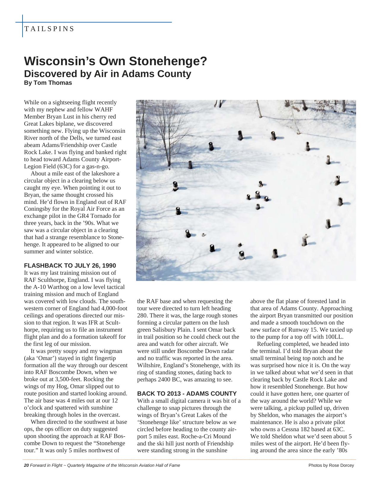 Forward in Flight - Spring 2014 -  Page22