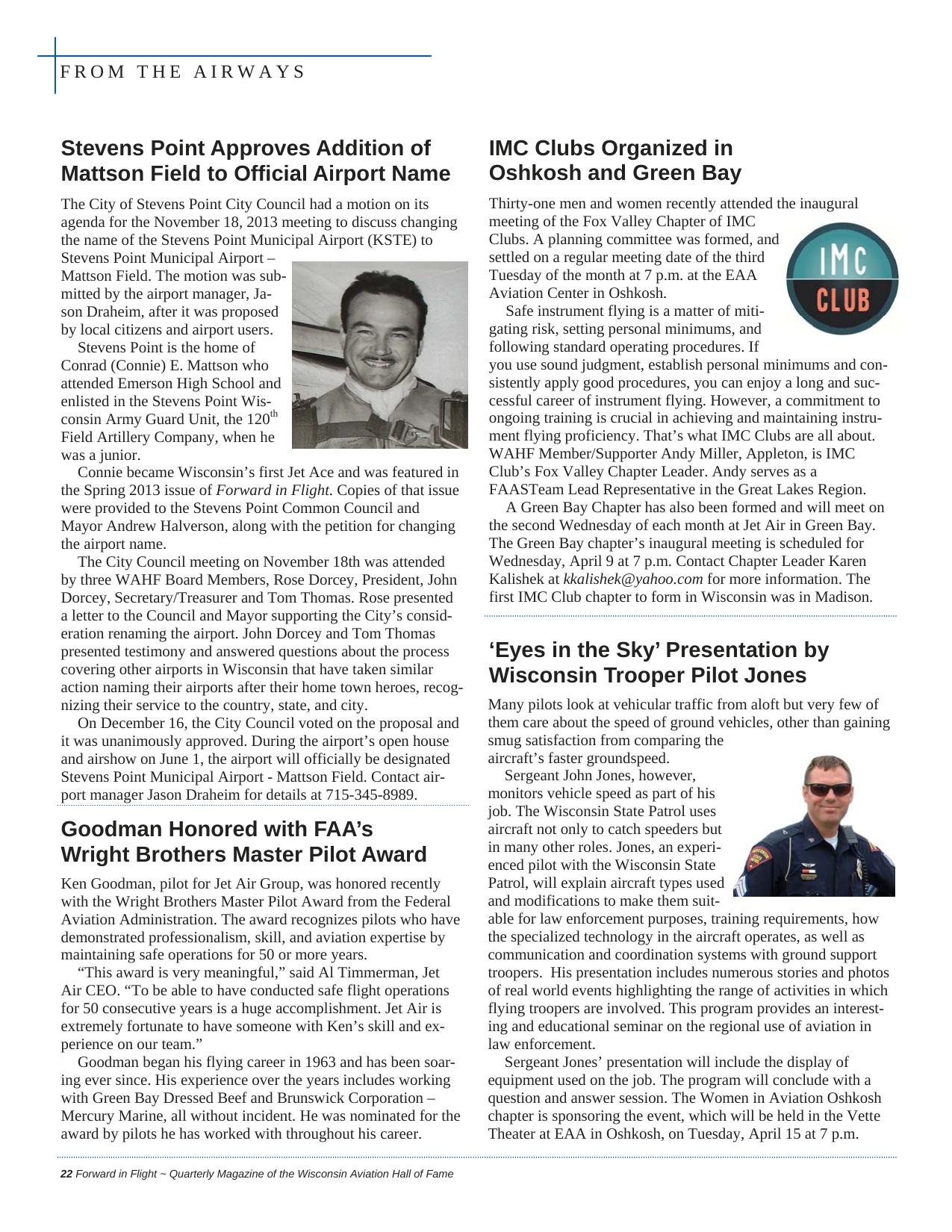 Forward in Flight - Spring 2014 -  Page24