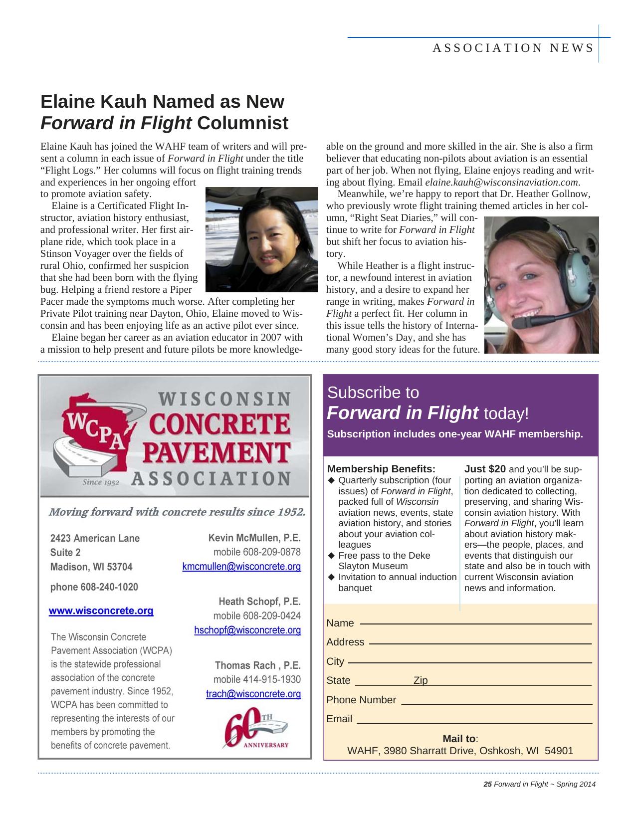 Forward in Flight - Spring 2014 -  Page27