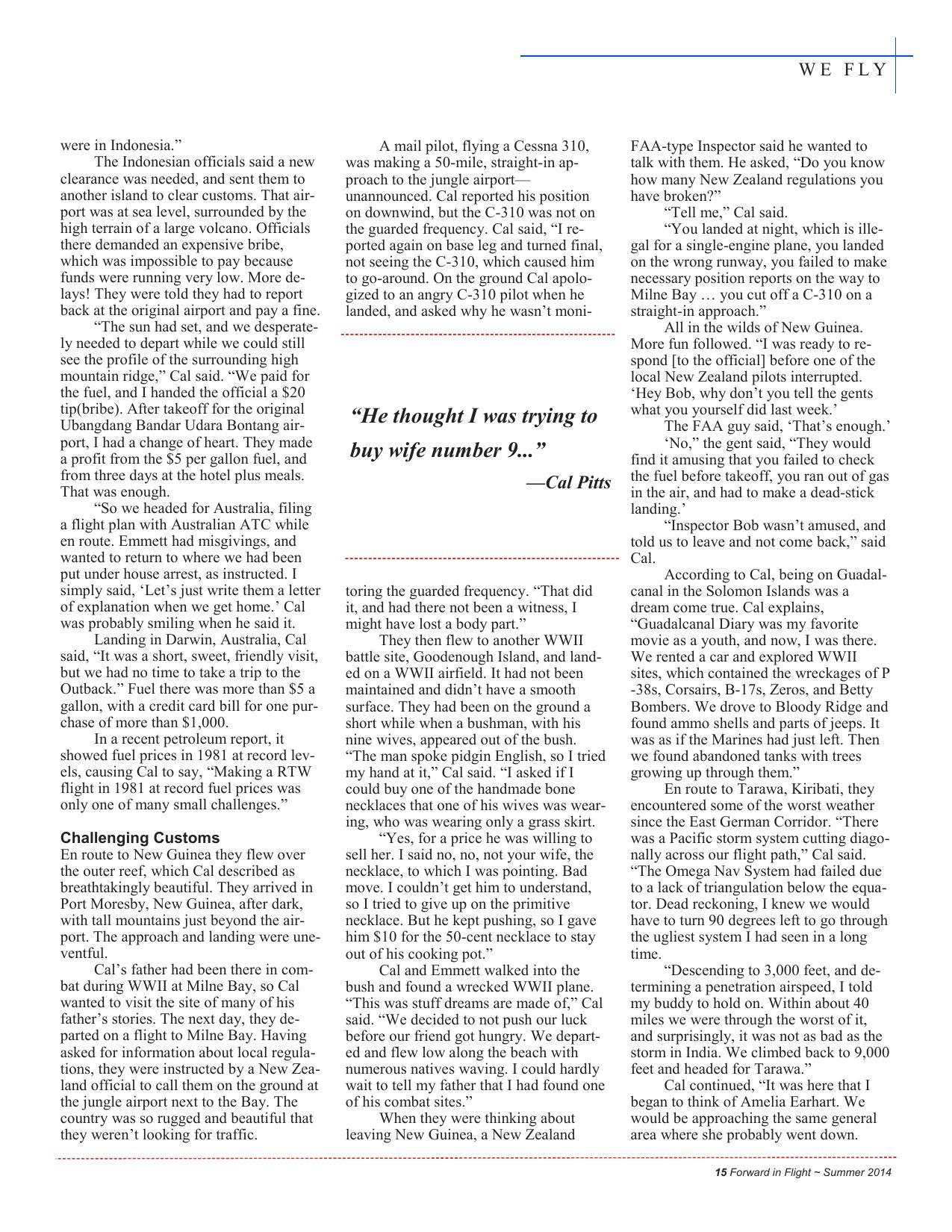 Forward in Flight - Fall 2014 -  Page17