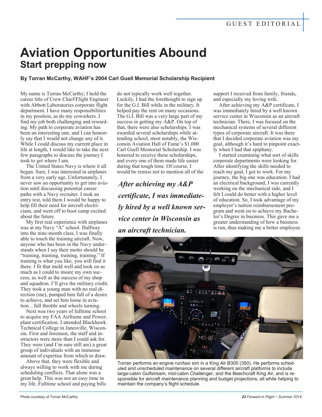 Forward in Flight - Fall 2014 -  Page25