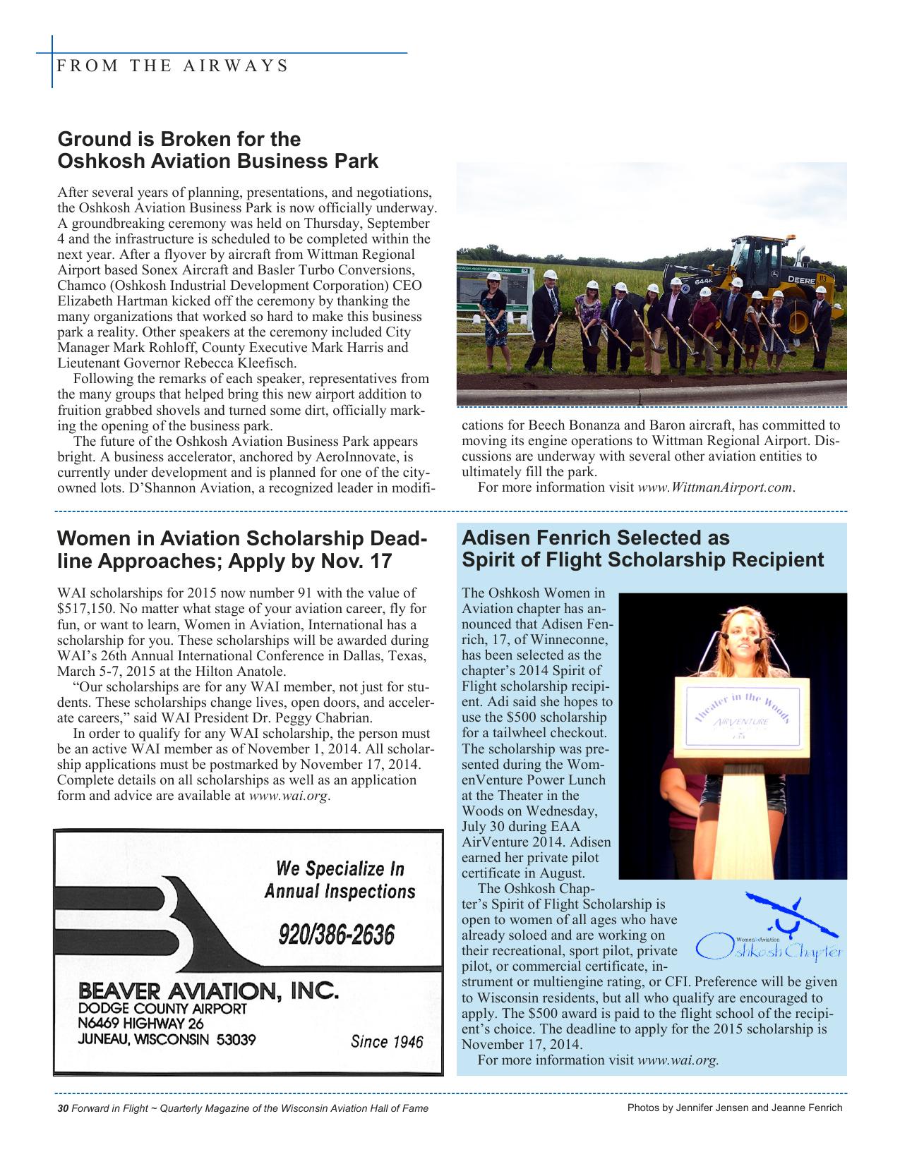 Forward in Flight - Fall 2014 -  Page32