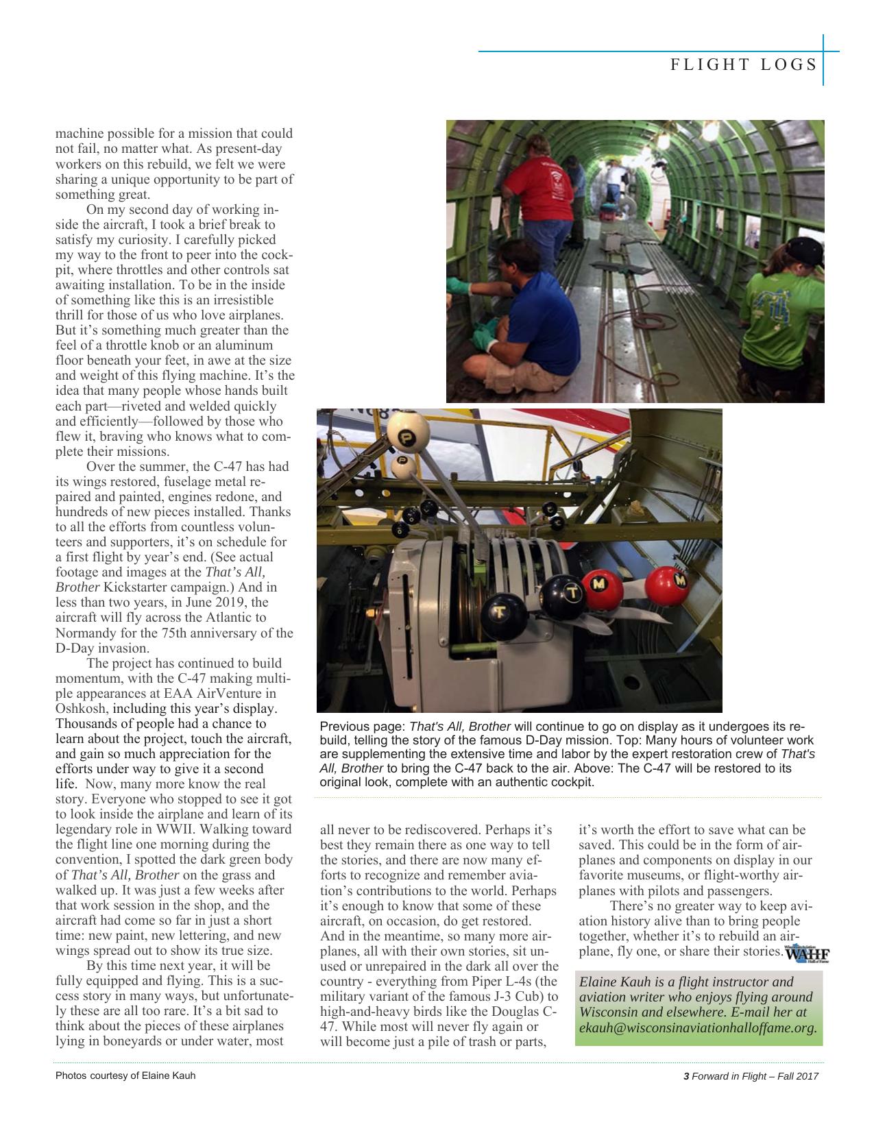 Forward in Flight - Fall 2017 -  Page5