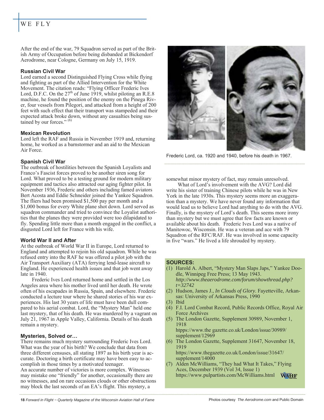 Forward in Flight - Fall 2017 -  Page20