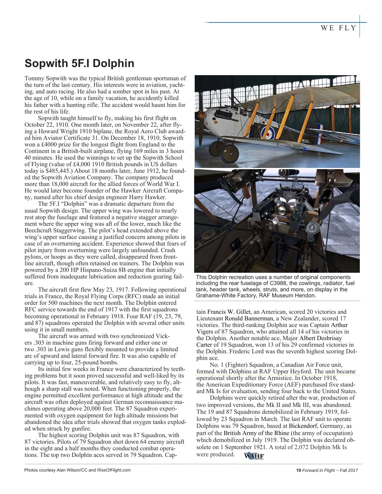 Forward in Flight - Fall 2017 -  Page21