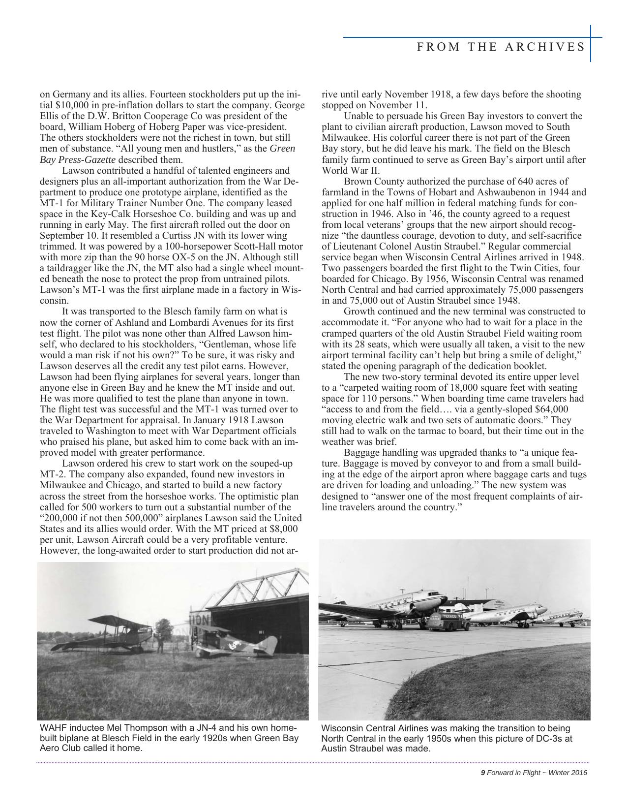 Forward in Flight - Winter 2016 -  Page11