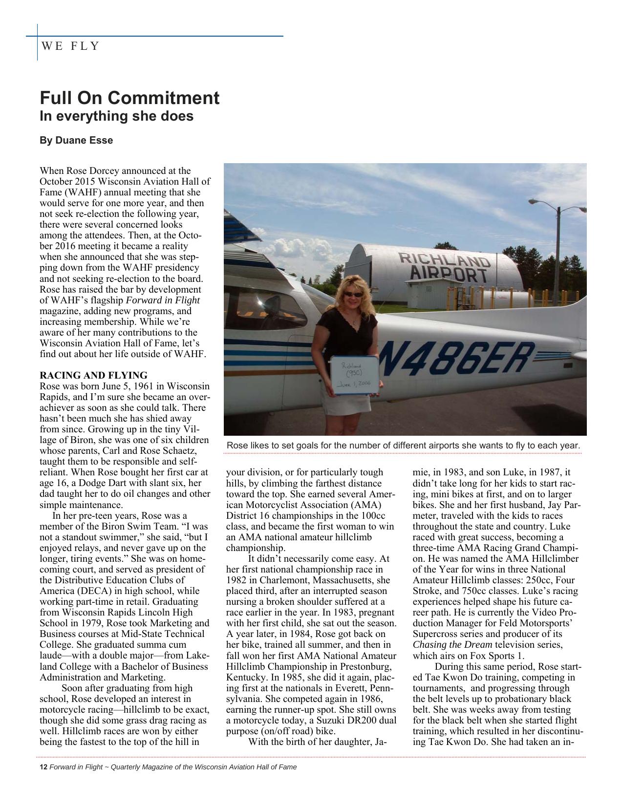 Forward in Flight - Winter 2016 -  Page14