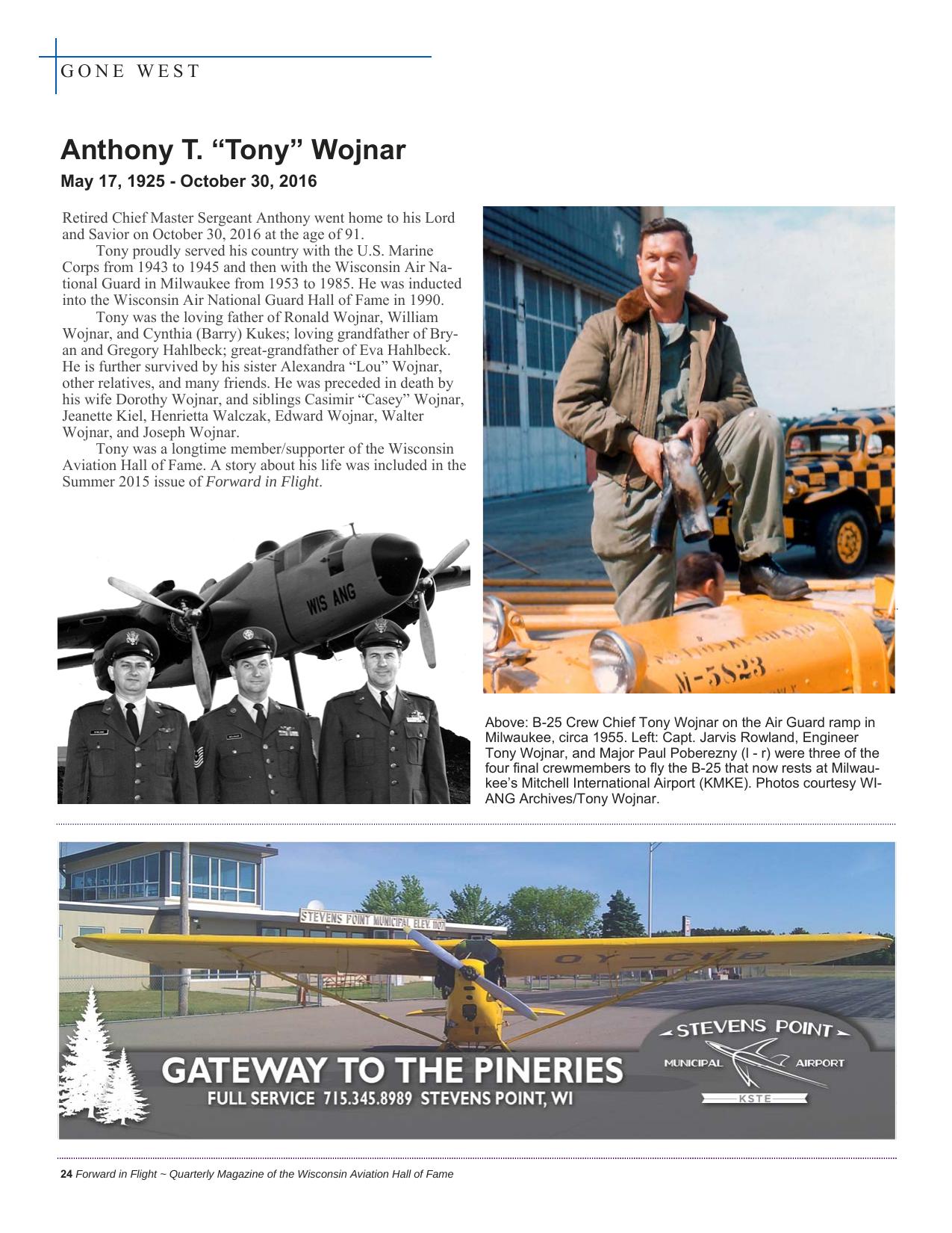 Forward in Flight - Winter 2016 -  Page26