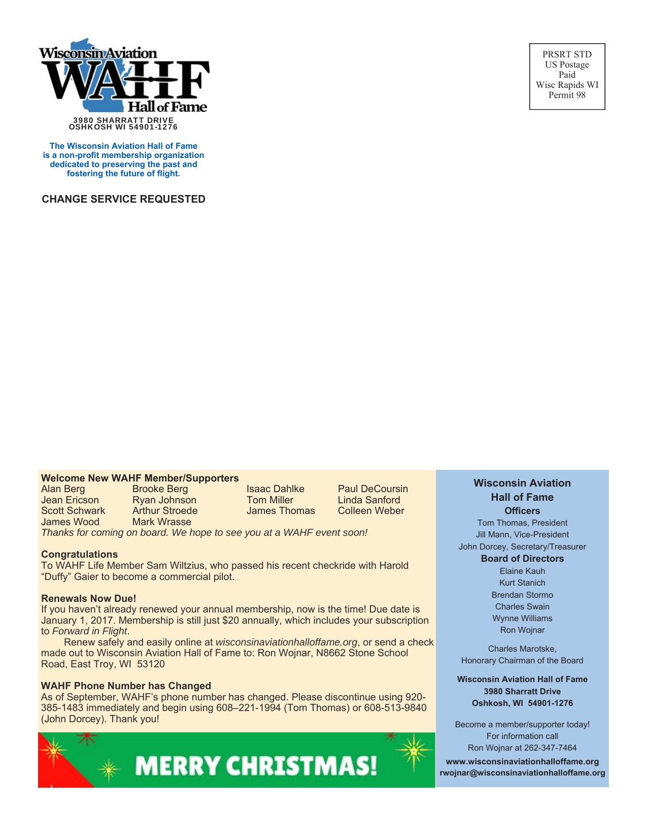 Forward in Flight - Winter 2016 -  Page32