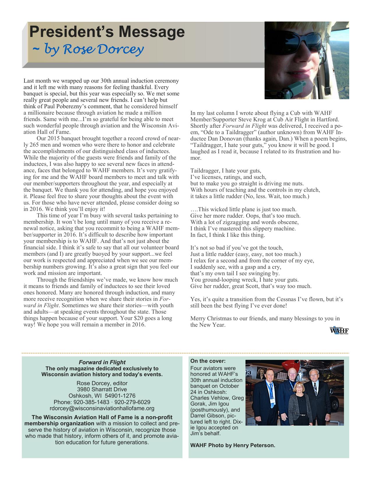 Forward in Flight - Winter 2015 -  Page3