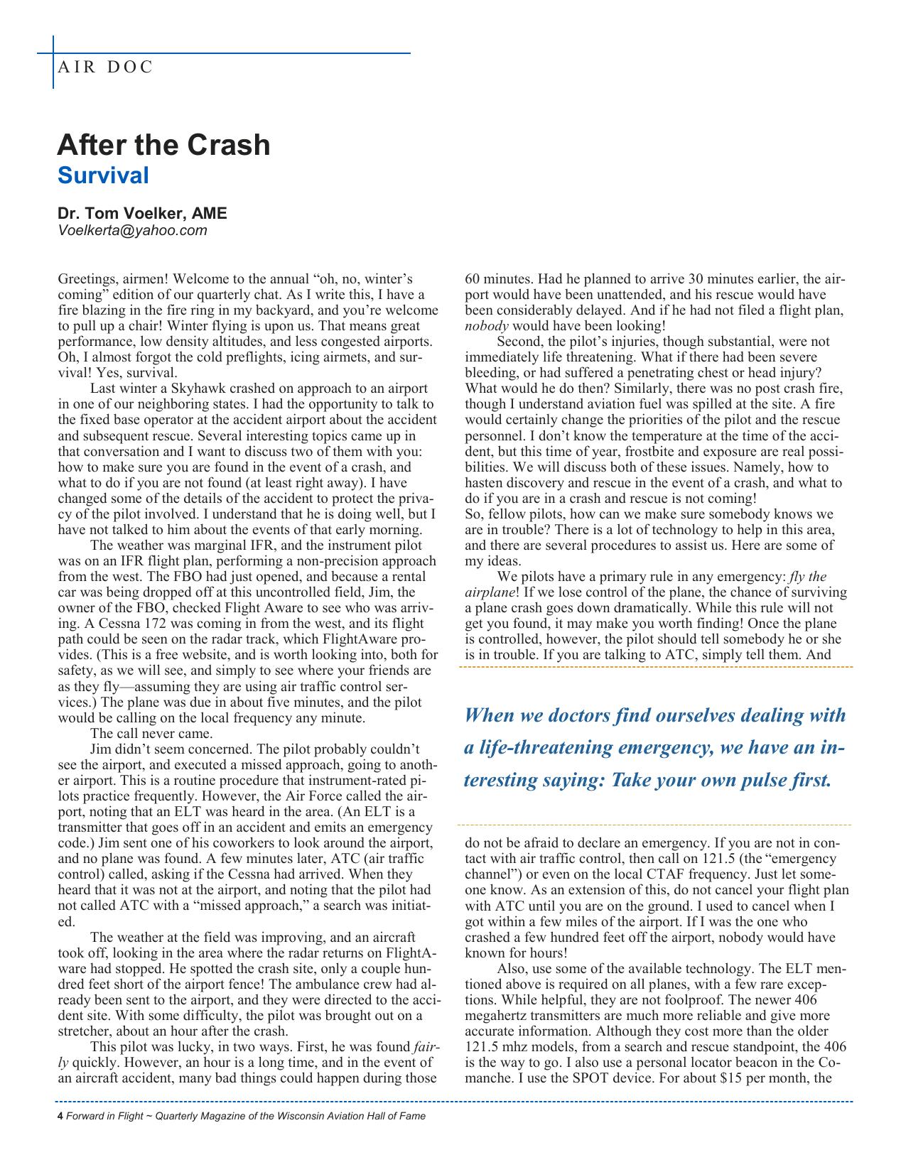 Forward in Flight - Winter 2015 -  Page6