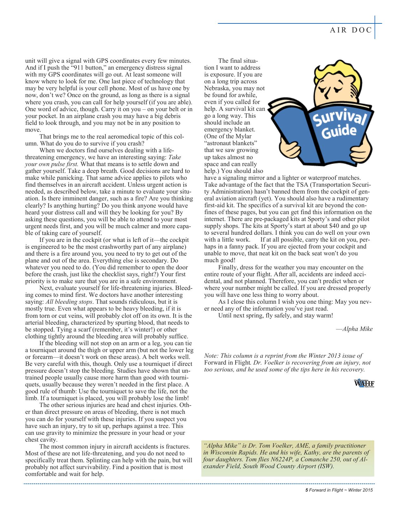 Forward in Flight - Winter 2015 -  Page7