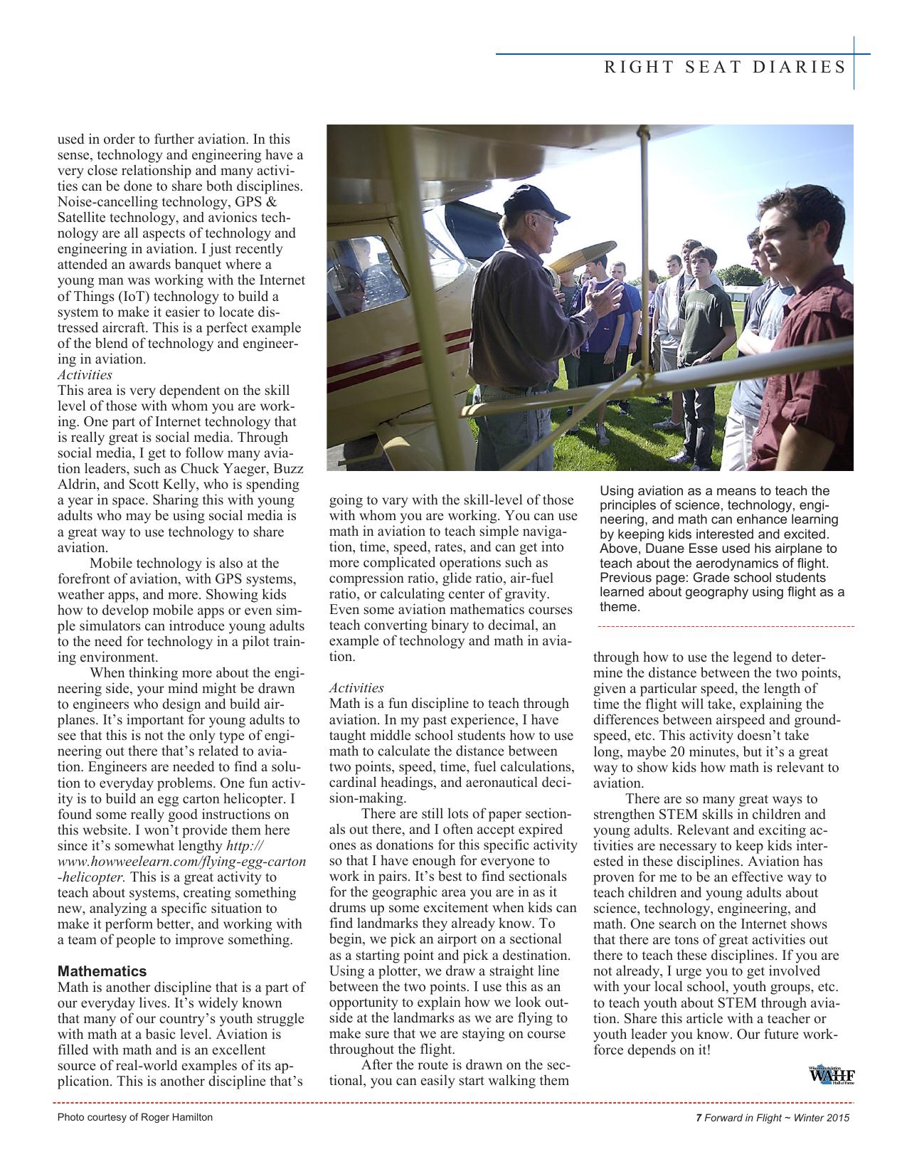 Forward in Flight - Winter 2015 -  Page9