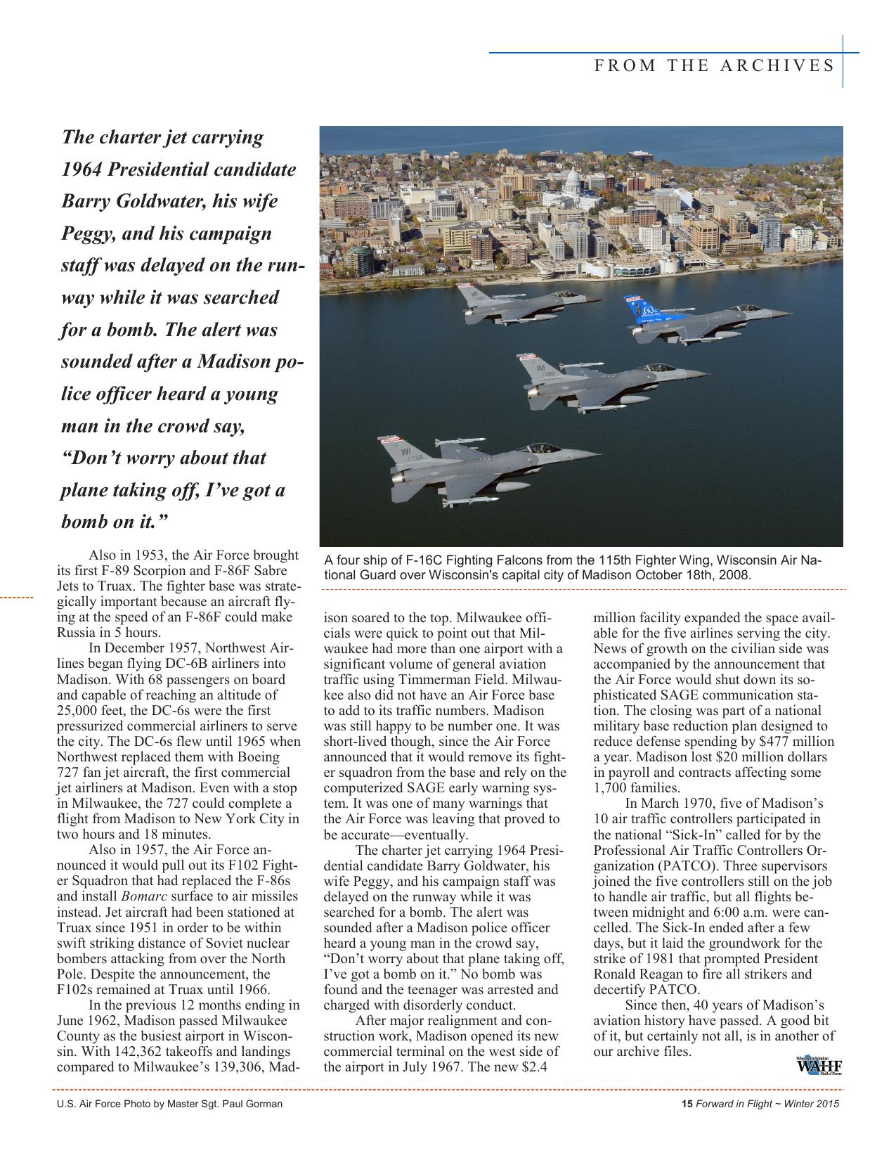 Forward in Flight - Winter 2015 -  Page17