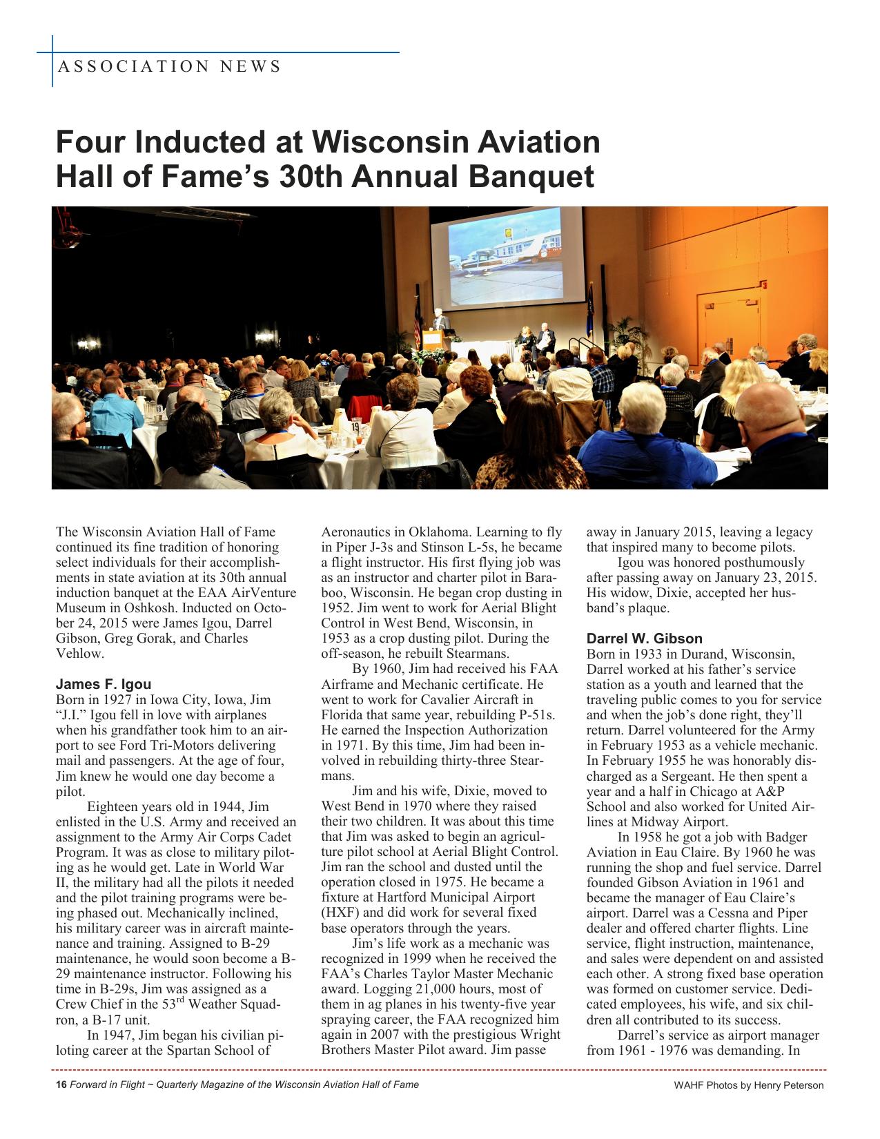 Forward in Flight - Winter 2015 -  Page18