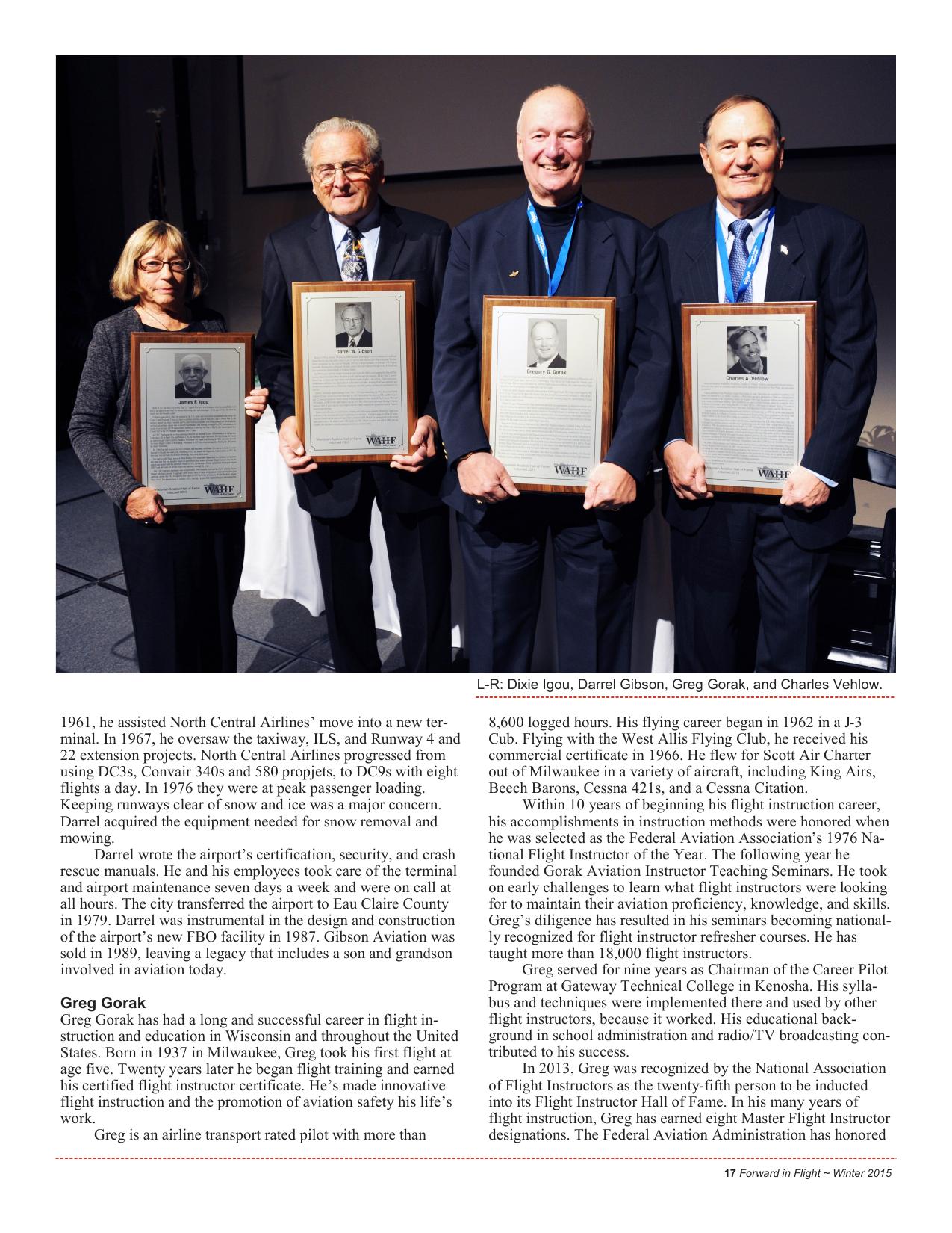 Forward in Flight - Winter 2015 -  Page19