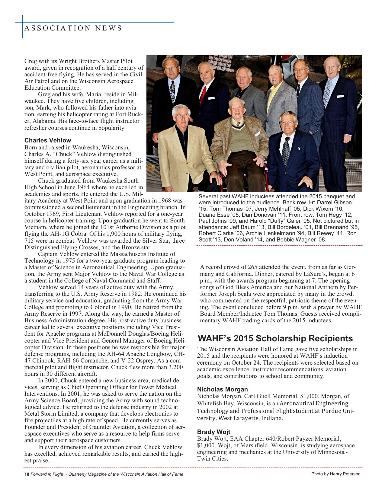 Forward in Flight - Winter 2015 -  Page20