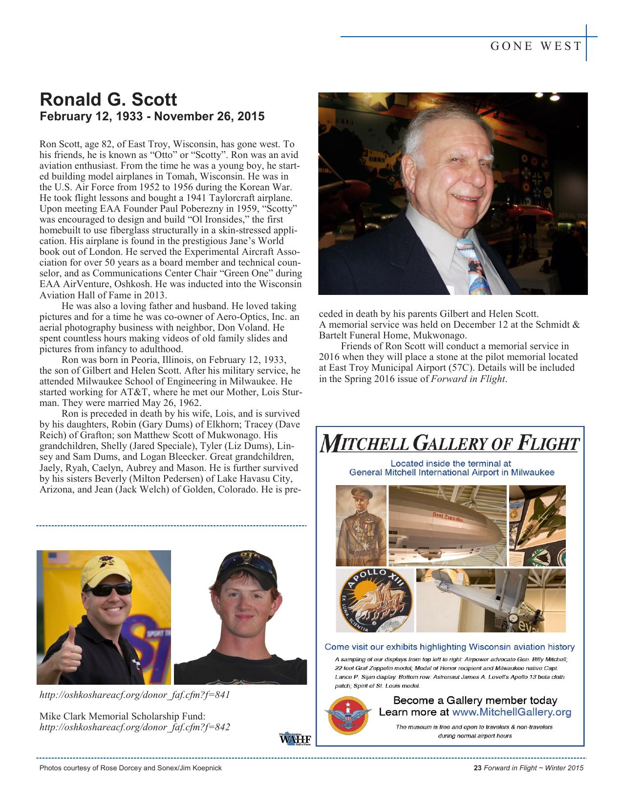 Forward in Flight - Winter 2015 -  Page25
