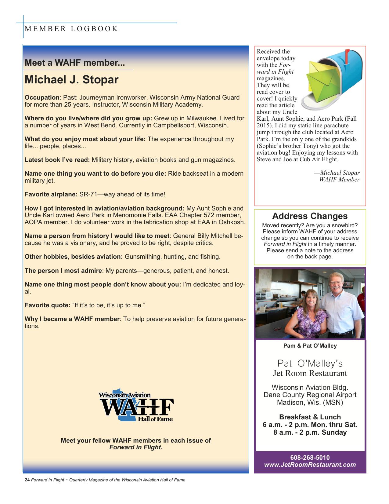 Forward in Flight - Winter 2015 -  Page26