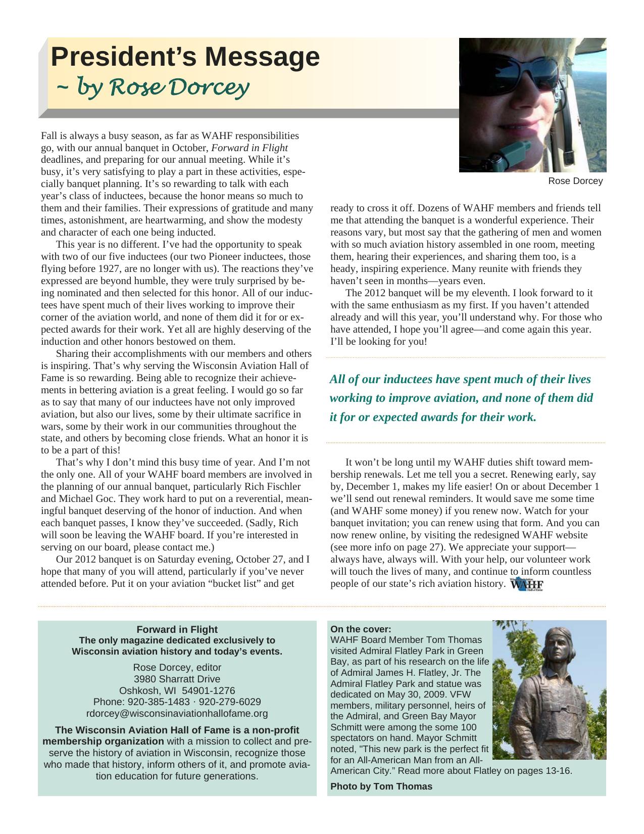 Forward in Flight - Fall 2012 -  Page3
