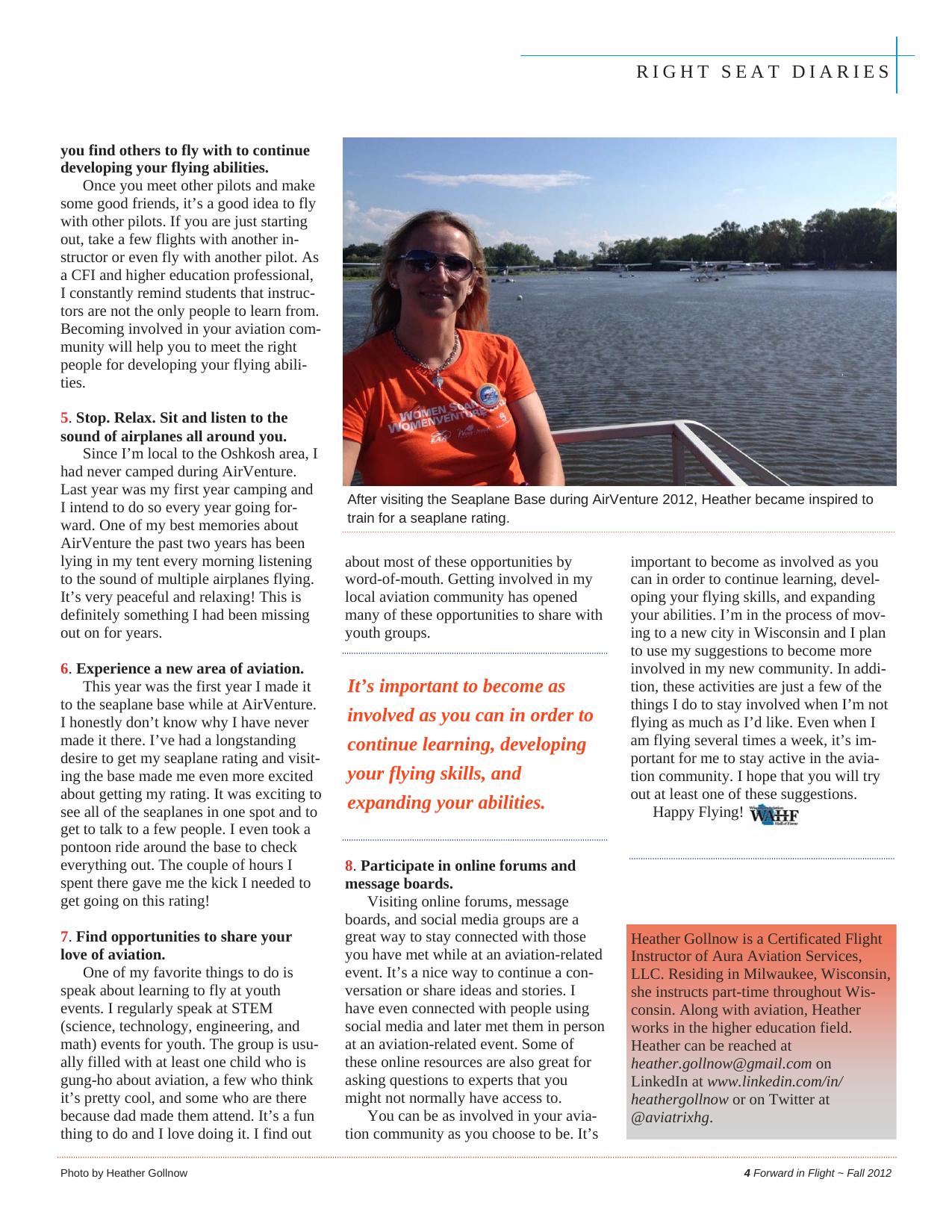 Forward in Flight - Fall 2012 -  Page5