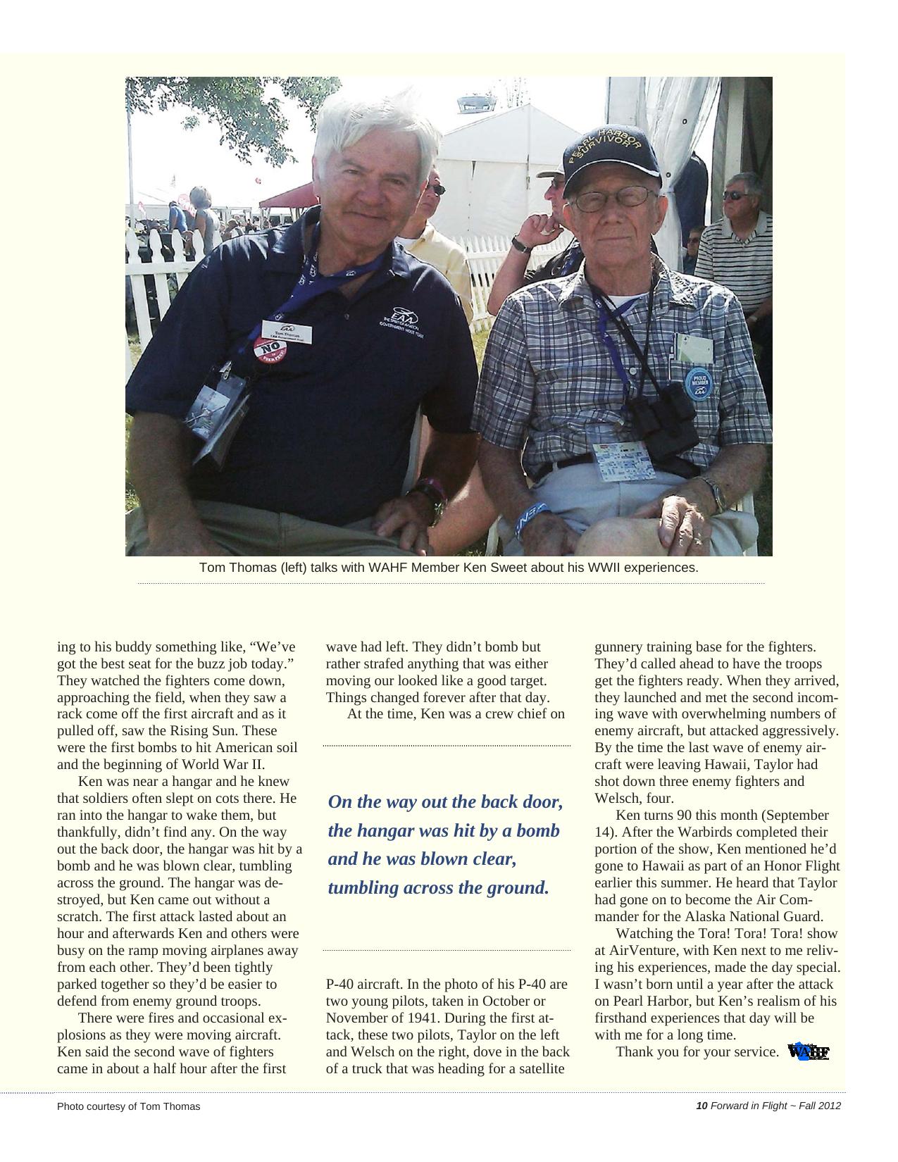 Forward in Flight - Fall 2012 -  Page11