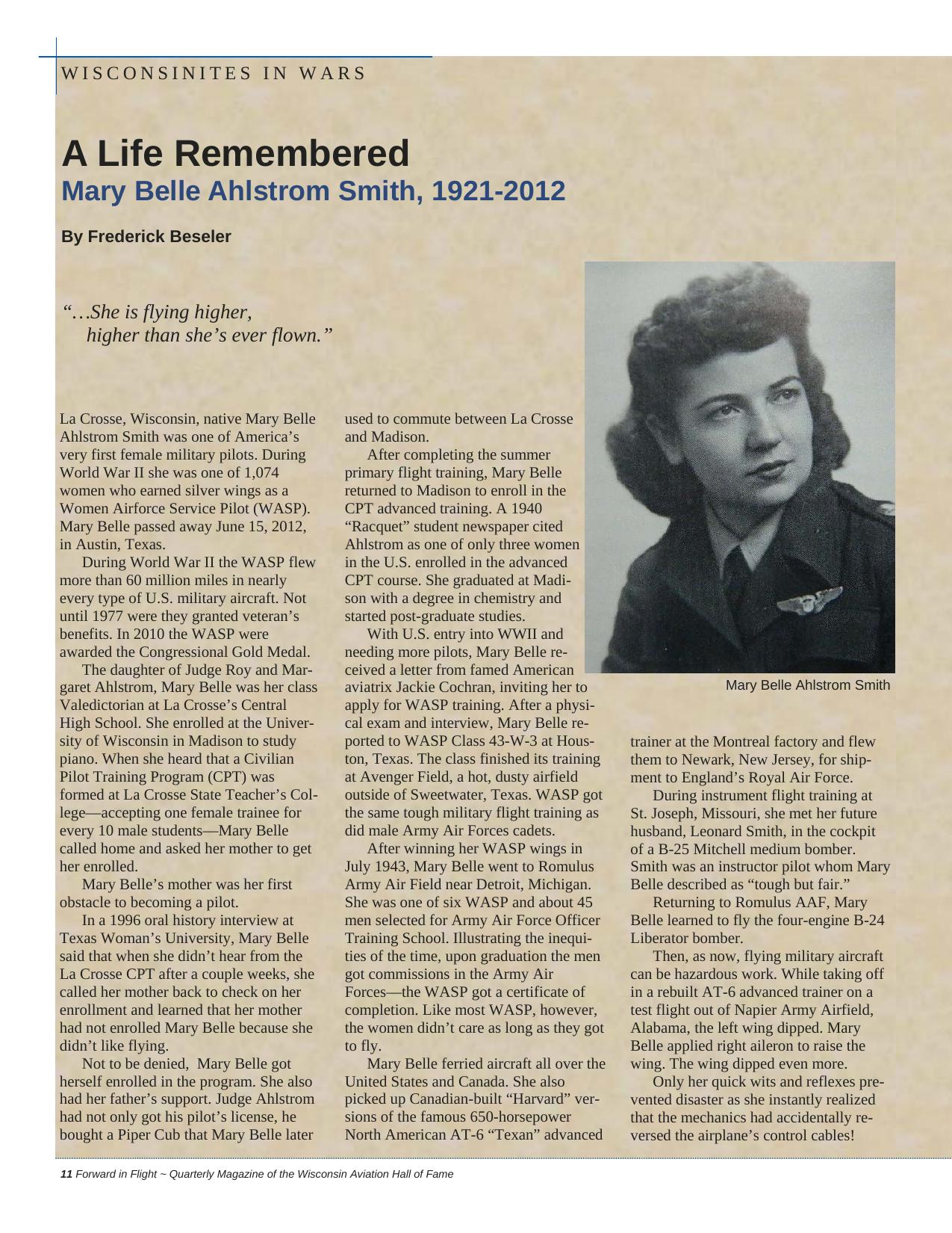 Forward in Flight - Fall 2012 -  Page12