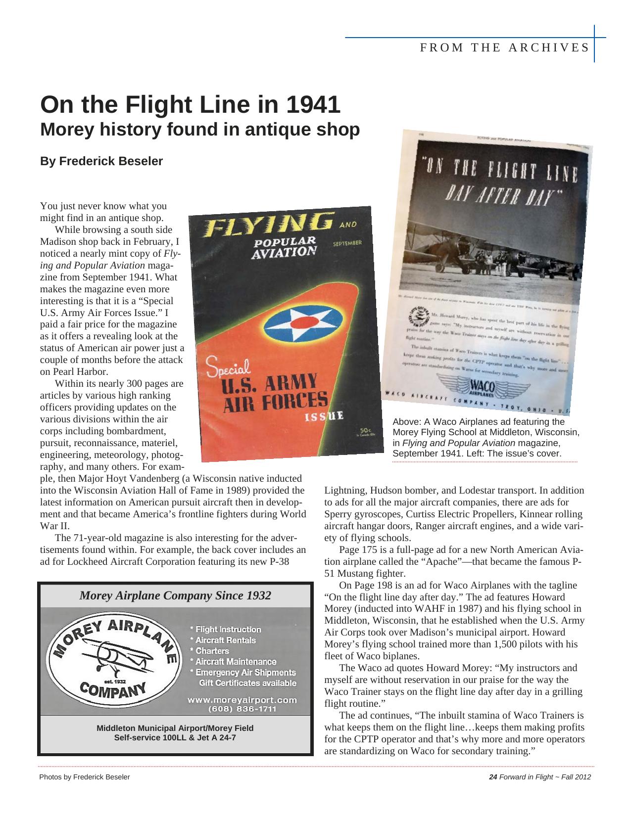 Forward in Flight - Fall 2012 -  Page25