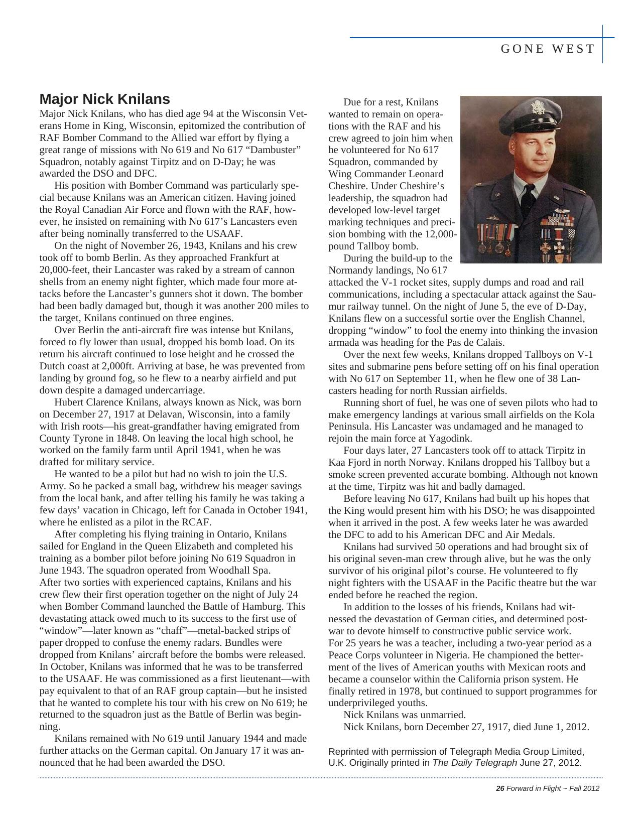 Forward in Flight - Fall 2012 -  Page27