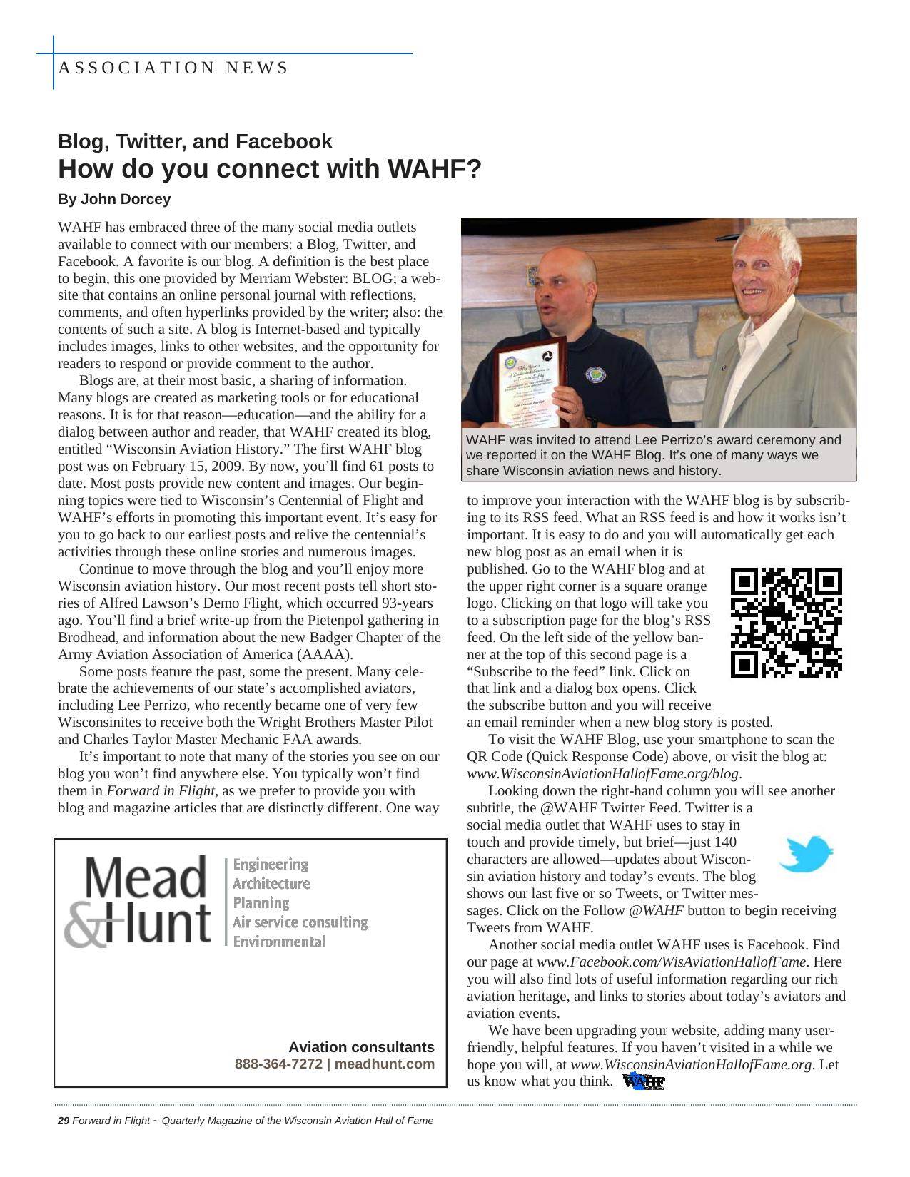 Forward in Flight - Fall 2012 -  Page30