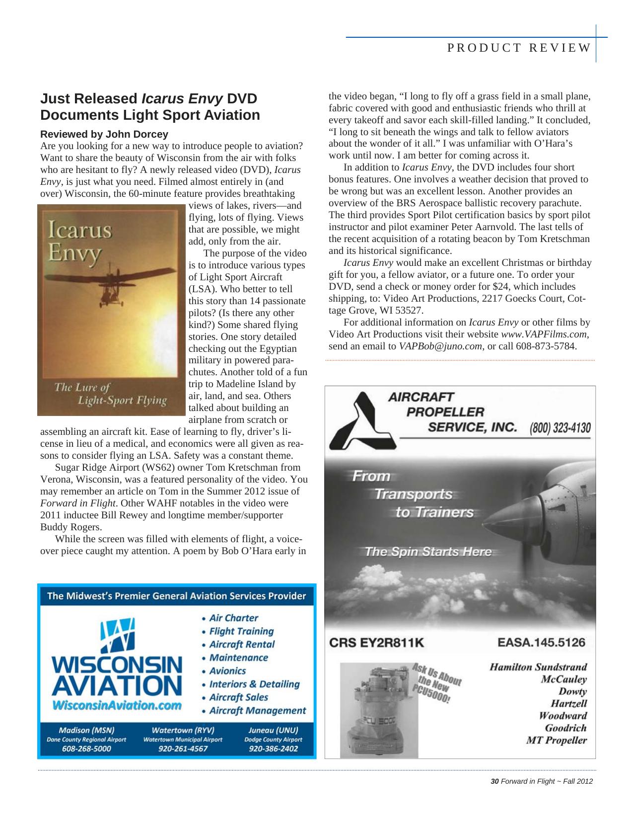 Forward in Flight - Fall 2012 -  Page31