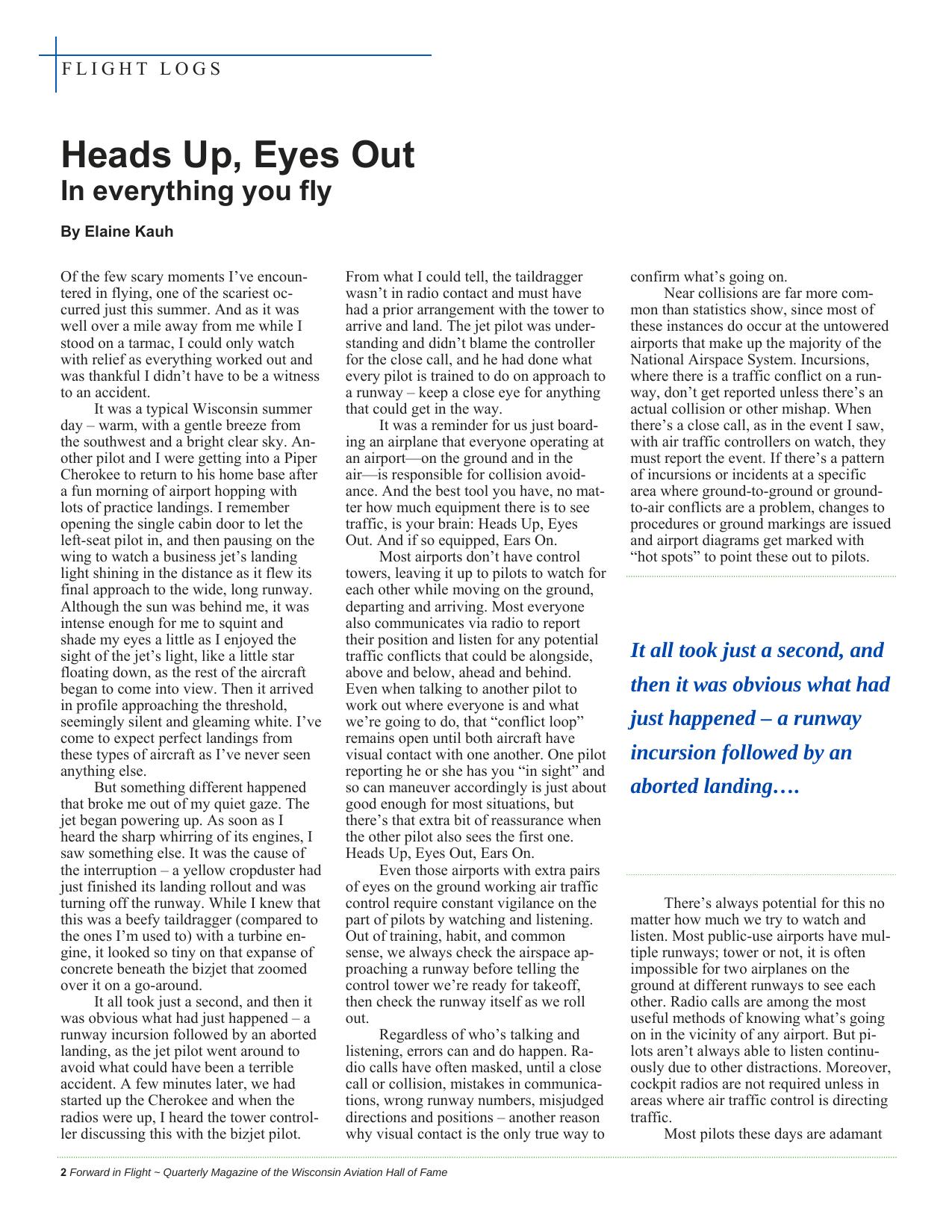 Forward in Flight - Fall 2016 -  Page4