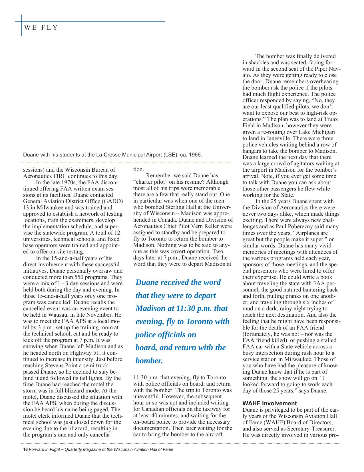 Forward in Flight - Fall 2016 -  Page18