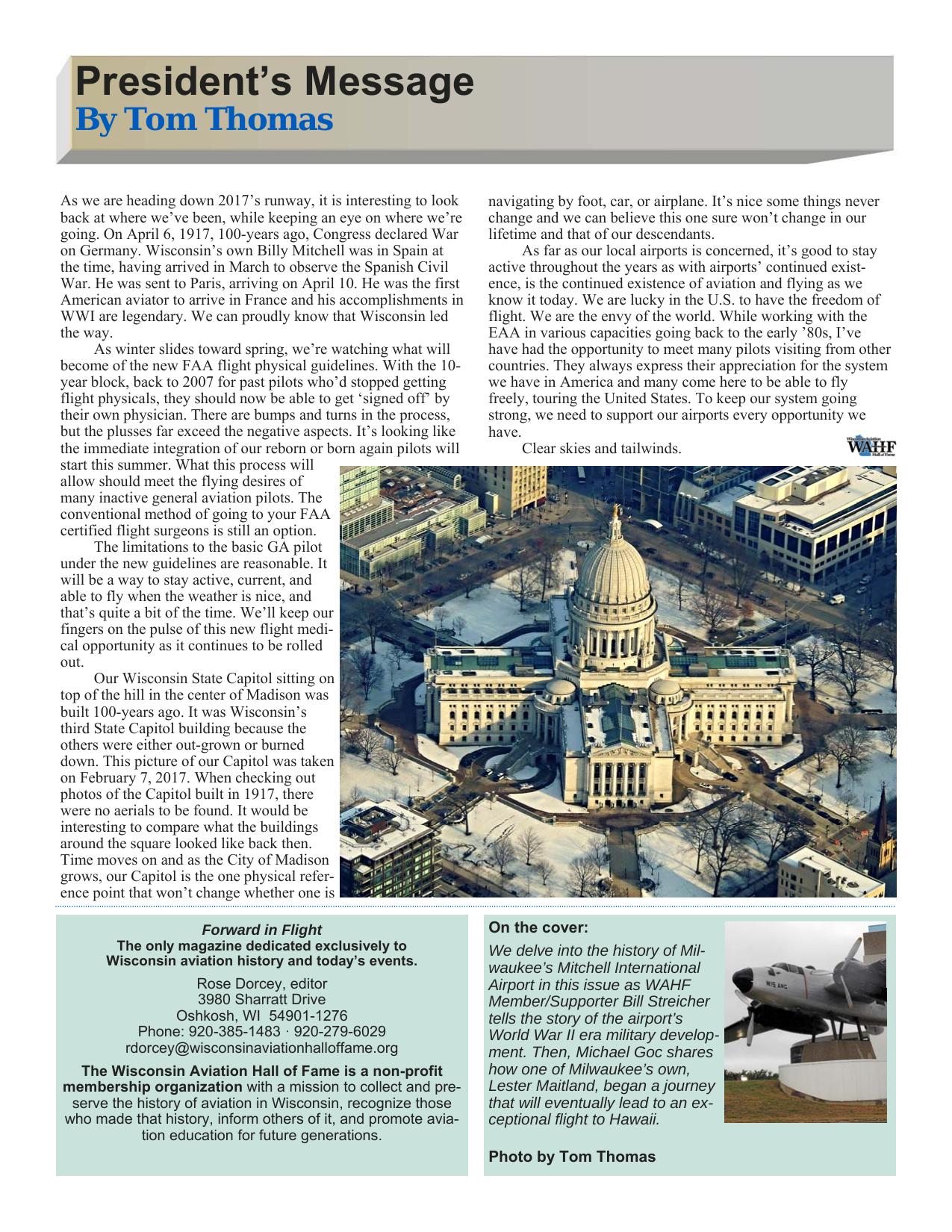 Forward in Flight - Spring 2017 -  Page3