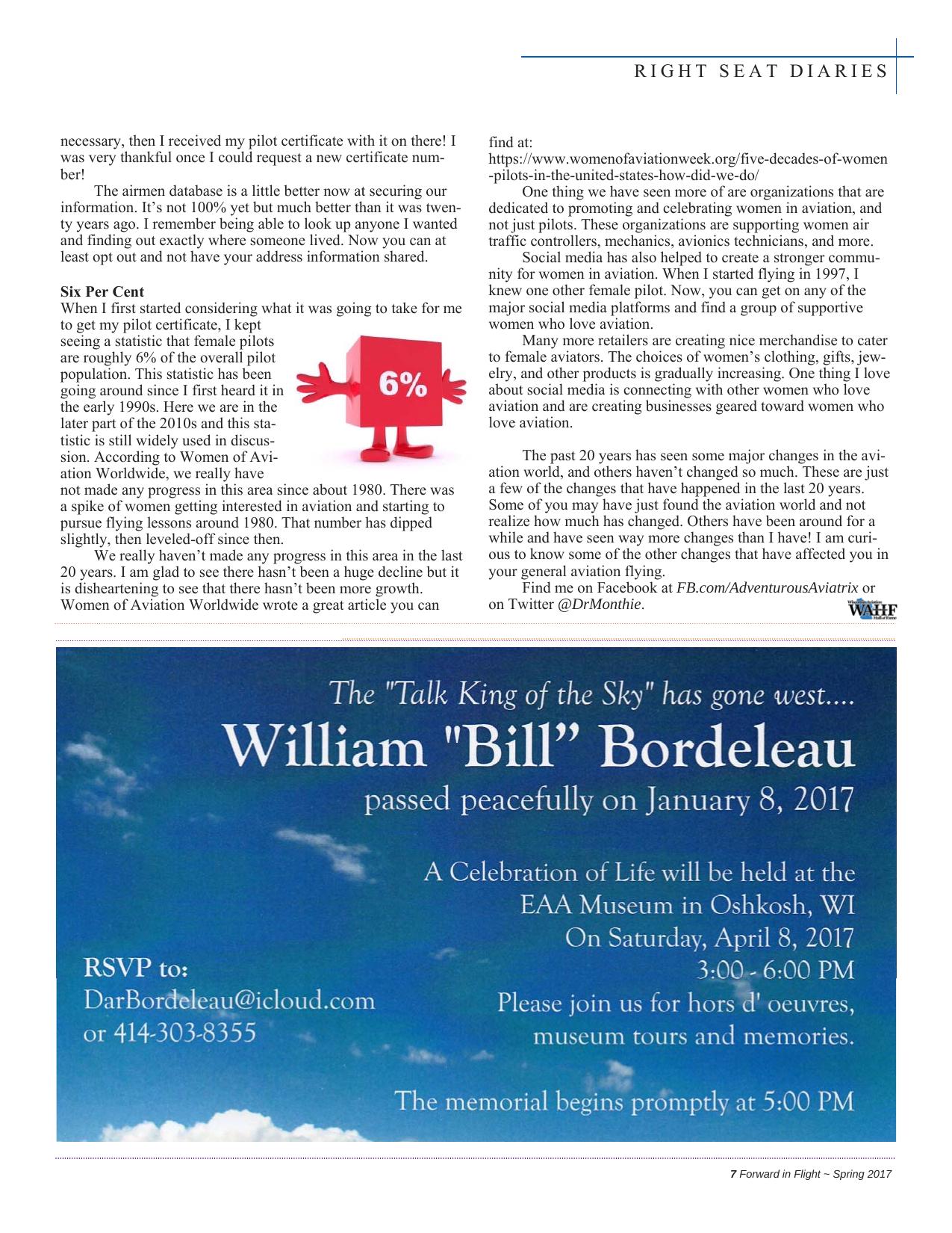 Forward in Flight - Spring 2017 -  Page9