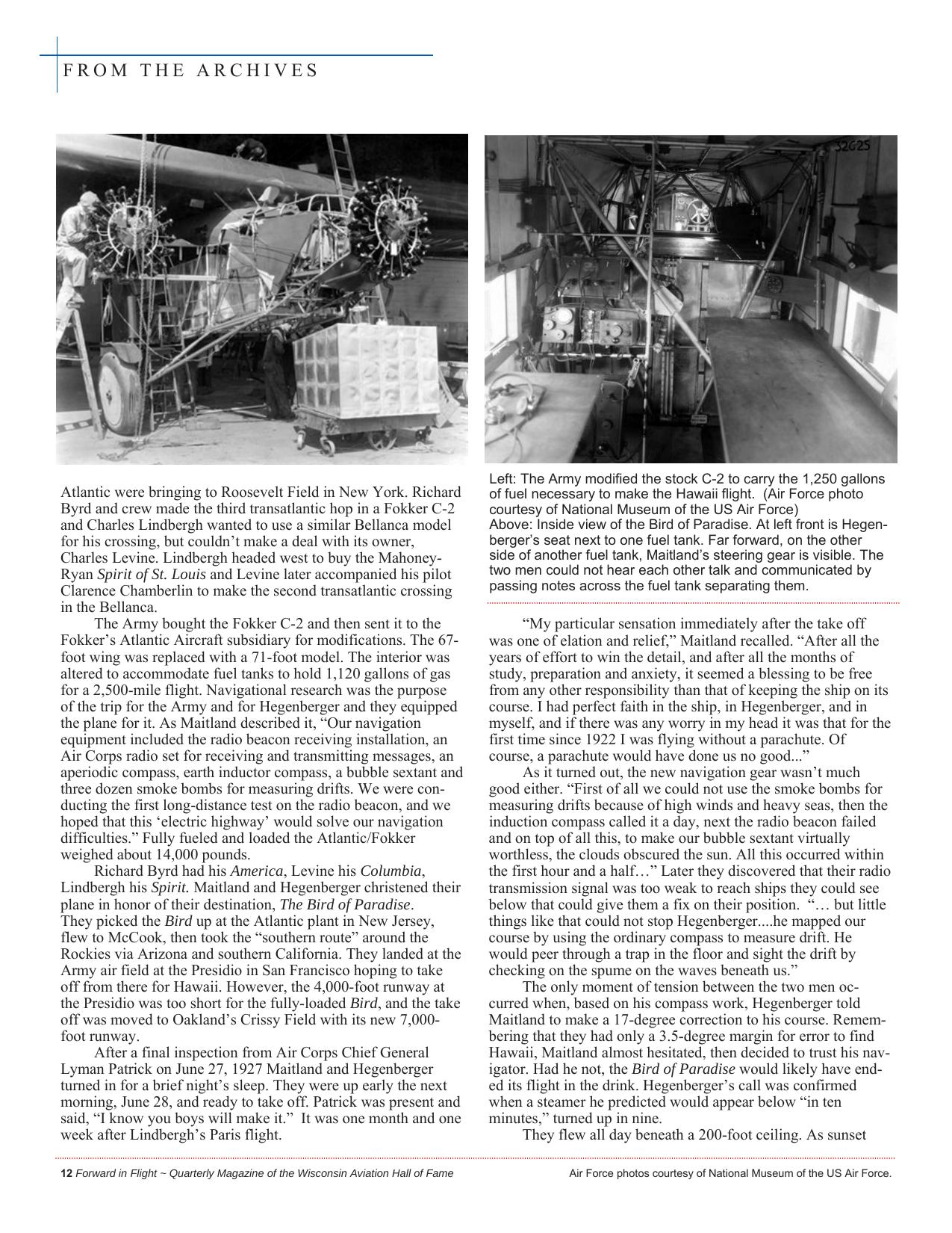 Forward in Flight - Spring 2017 -  Page14