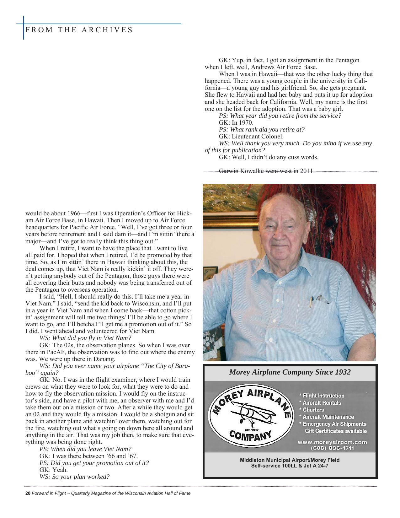 Forward in Flight - Spring 2017 -  Page22