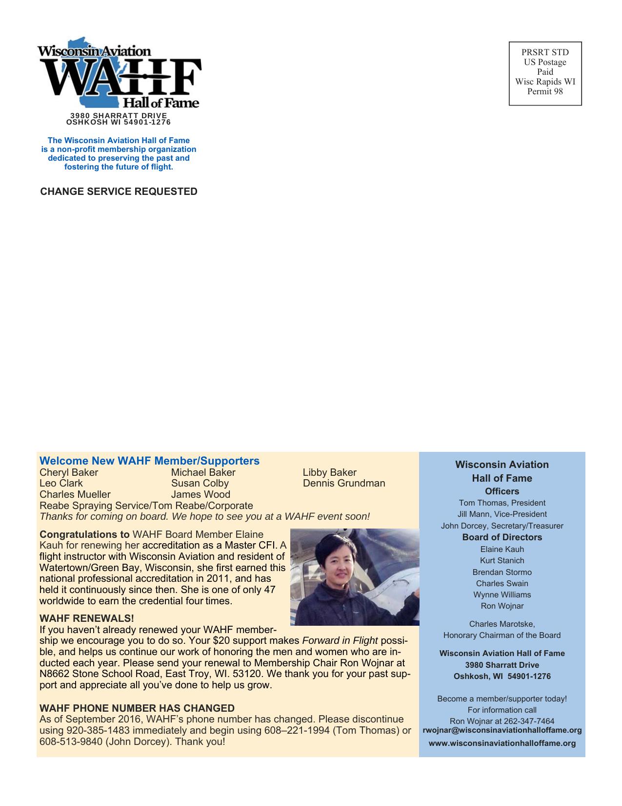 Forward in Flight - Spring 2017 -  Page28