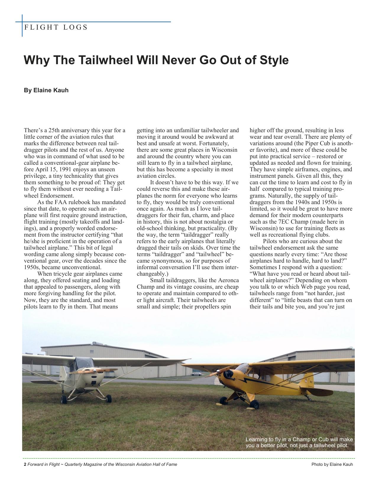 Forward in Flight - Spring 2016 -  Page4