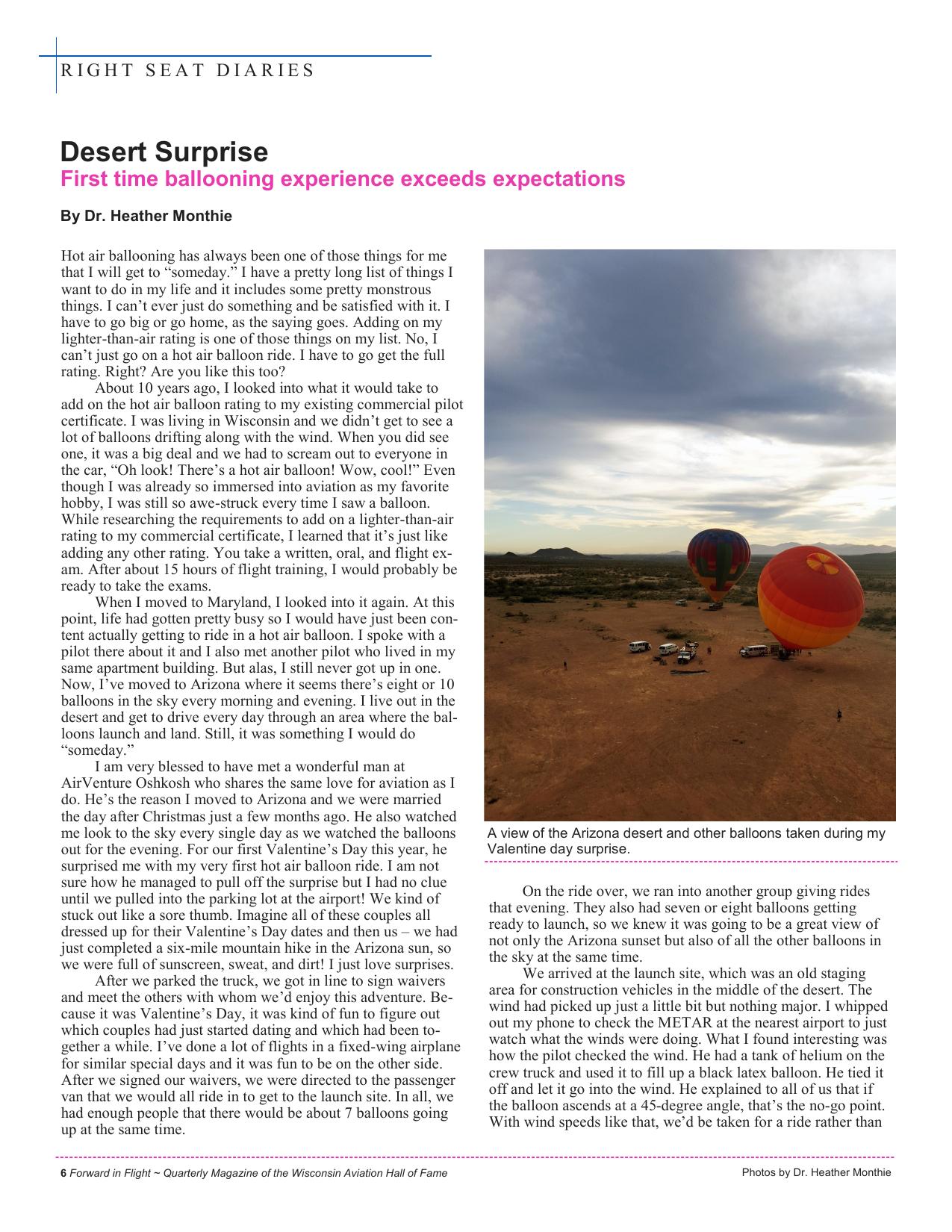 Forward in Flight - Spring 2016 -  Page8