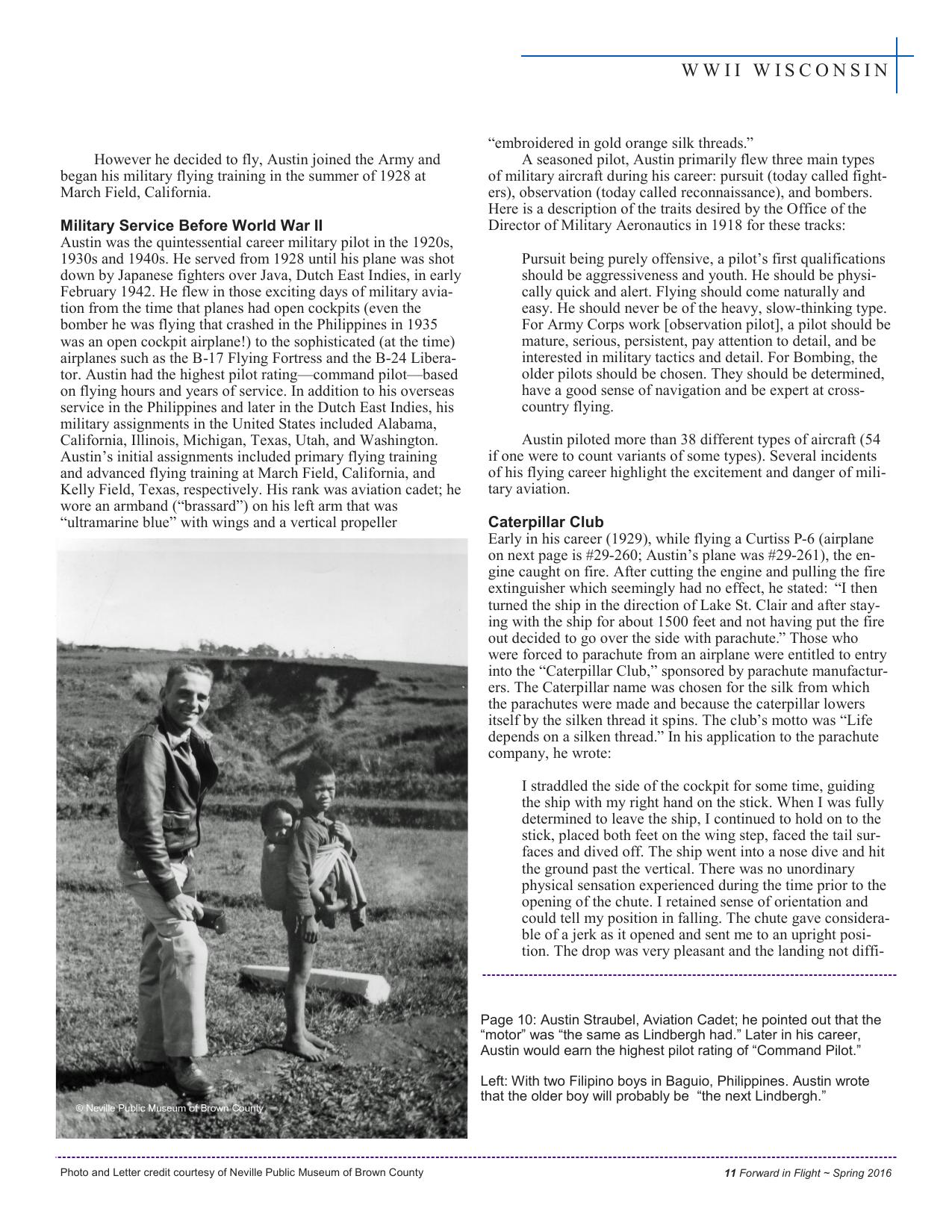 Forward in Flight - Spring 2016 -  Page13
