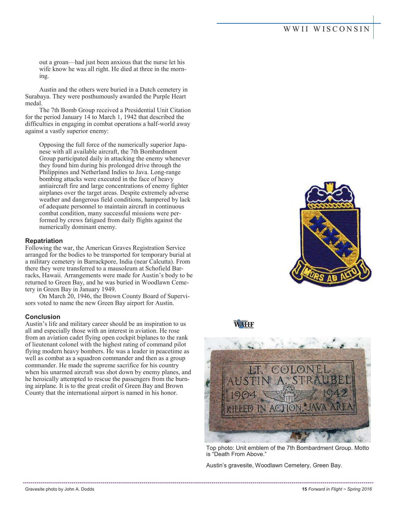 Forward in Flight - Spring 2016 -  Page17