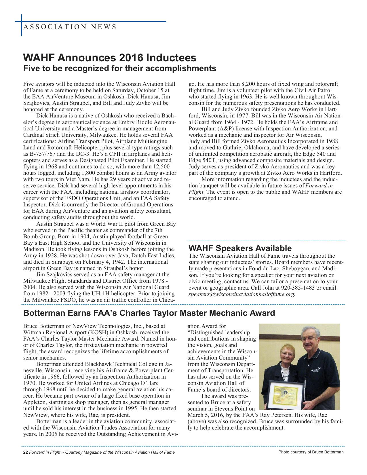 Forward in Flight - Spring 2016 -  Page24